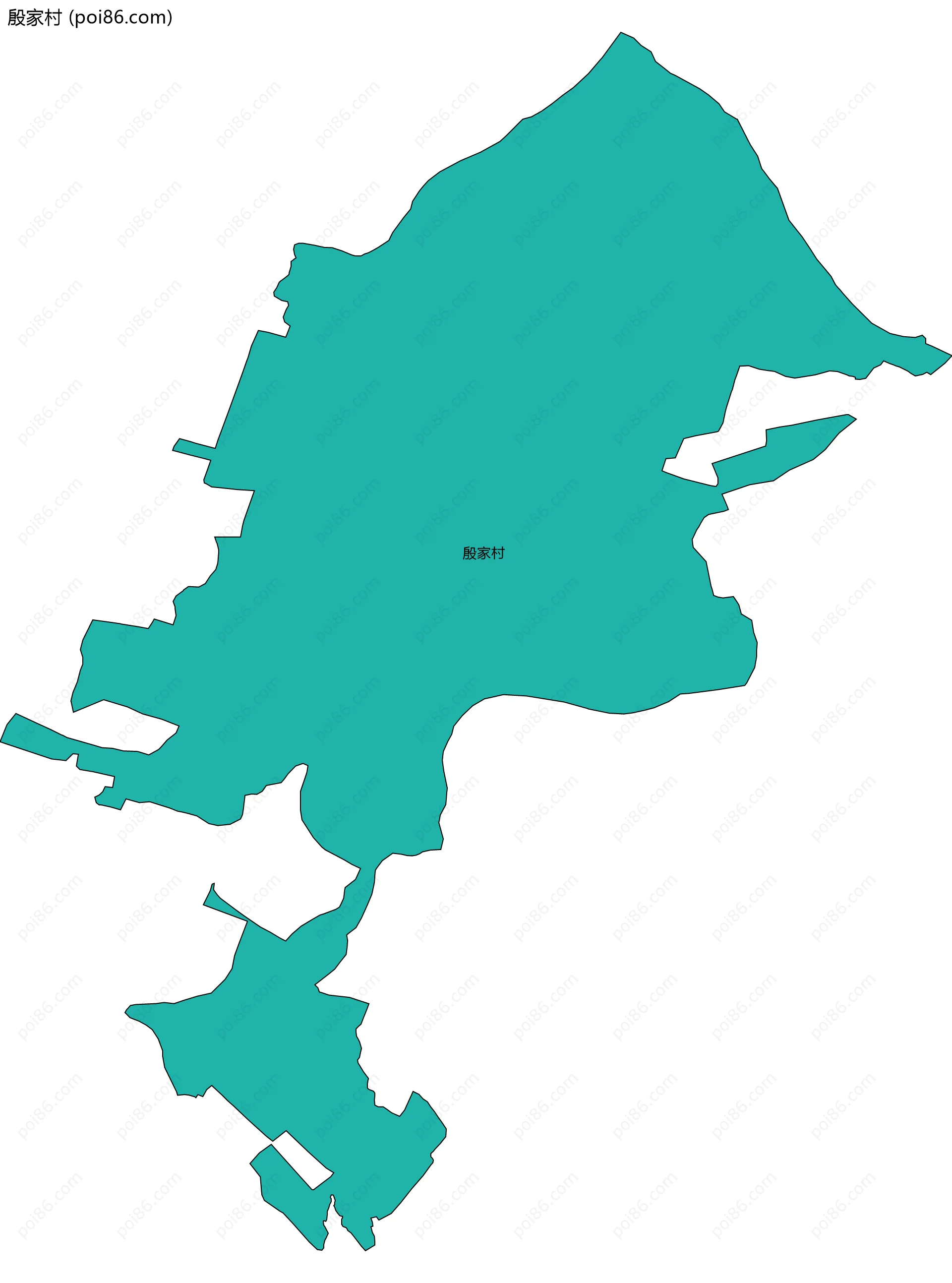 殷家村边界地图