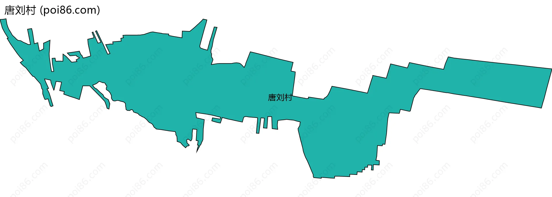 唐刘村边界地图