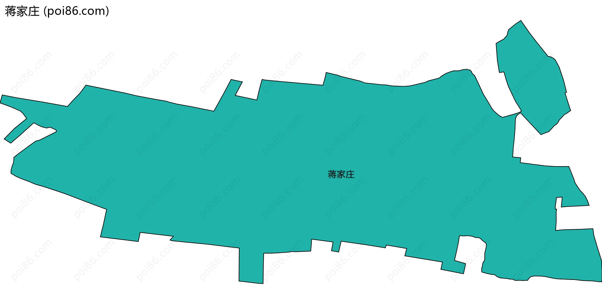 蒋家庄边界地图