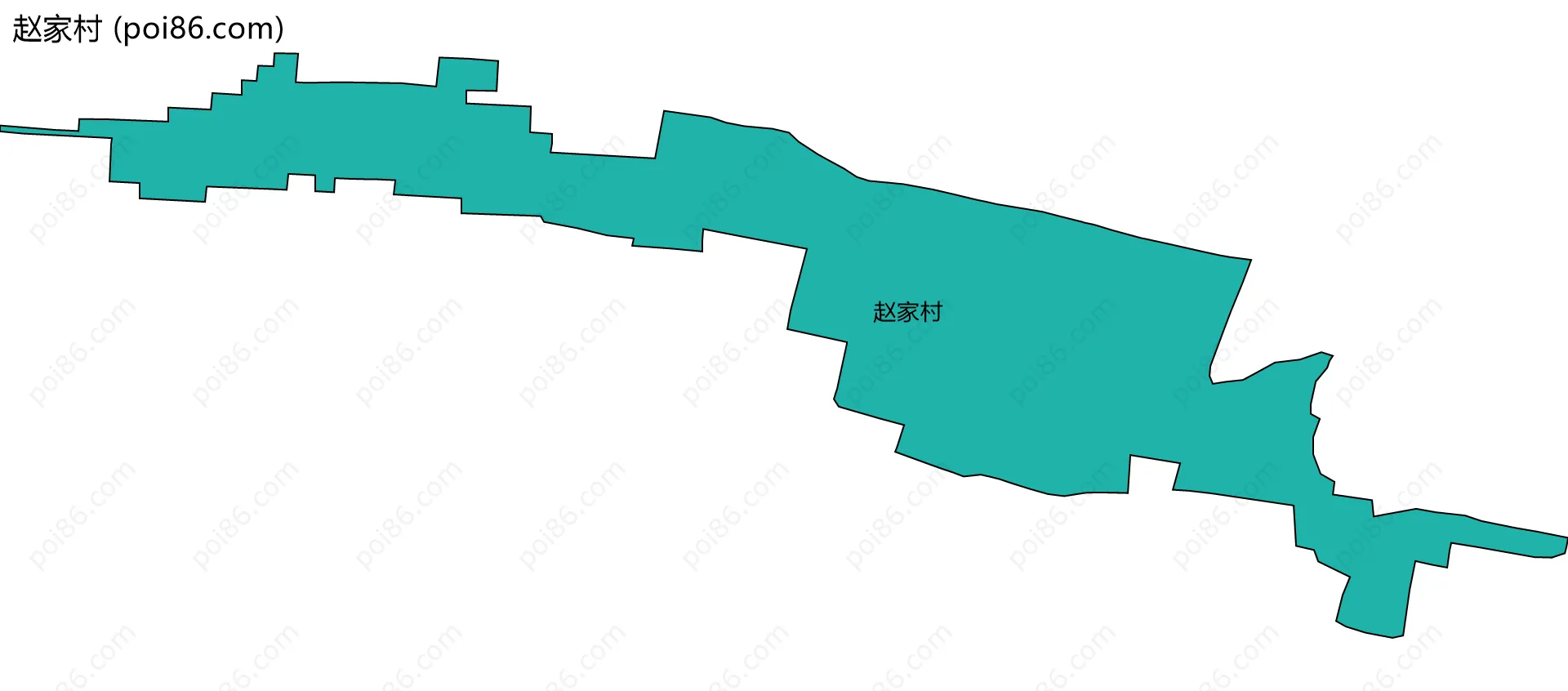 赵家村边界地图
