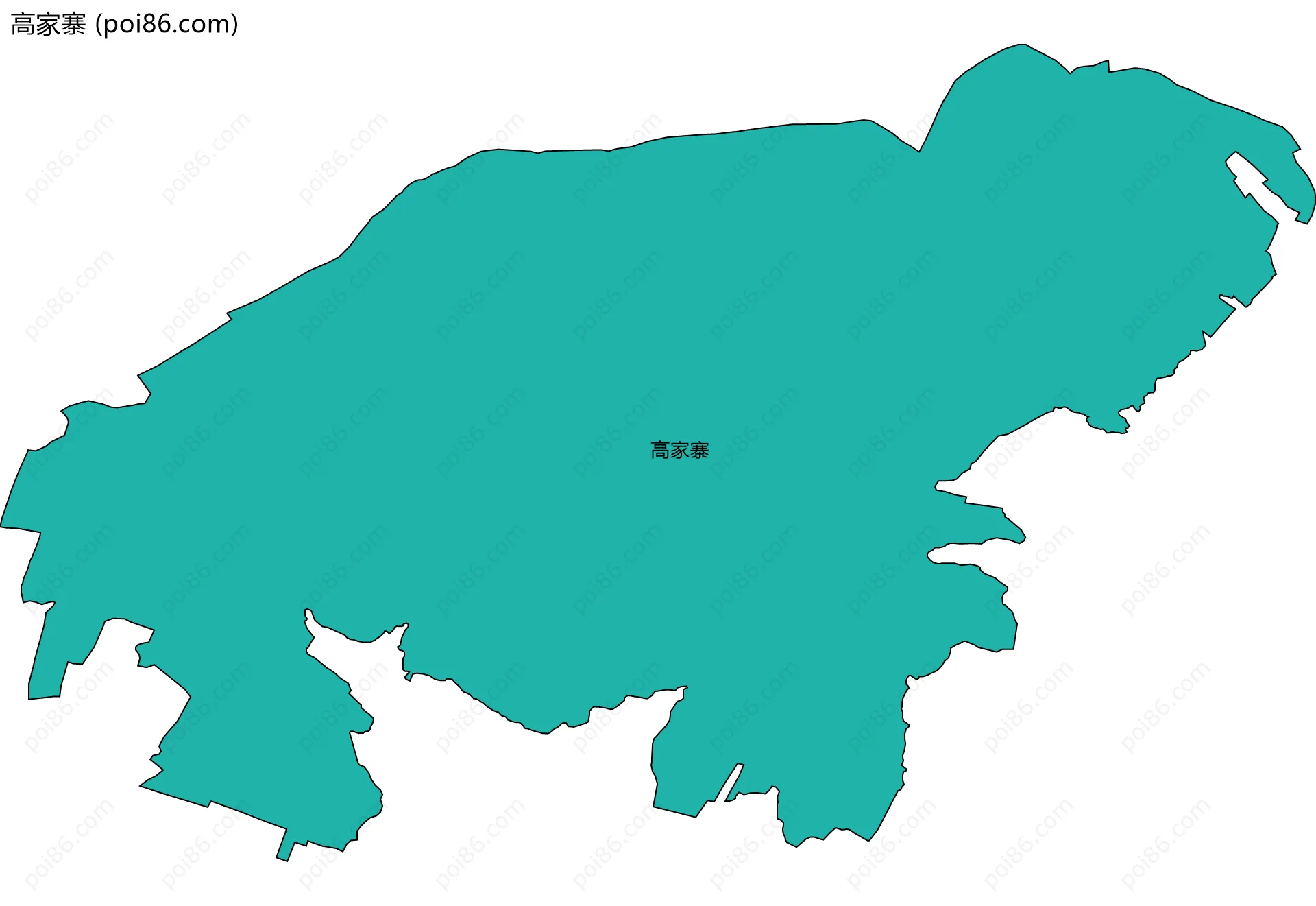 高家寨边界地图