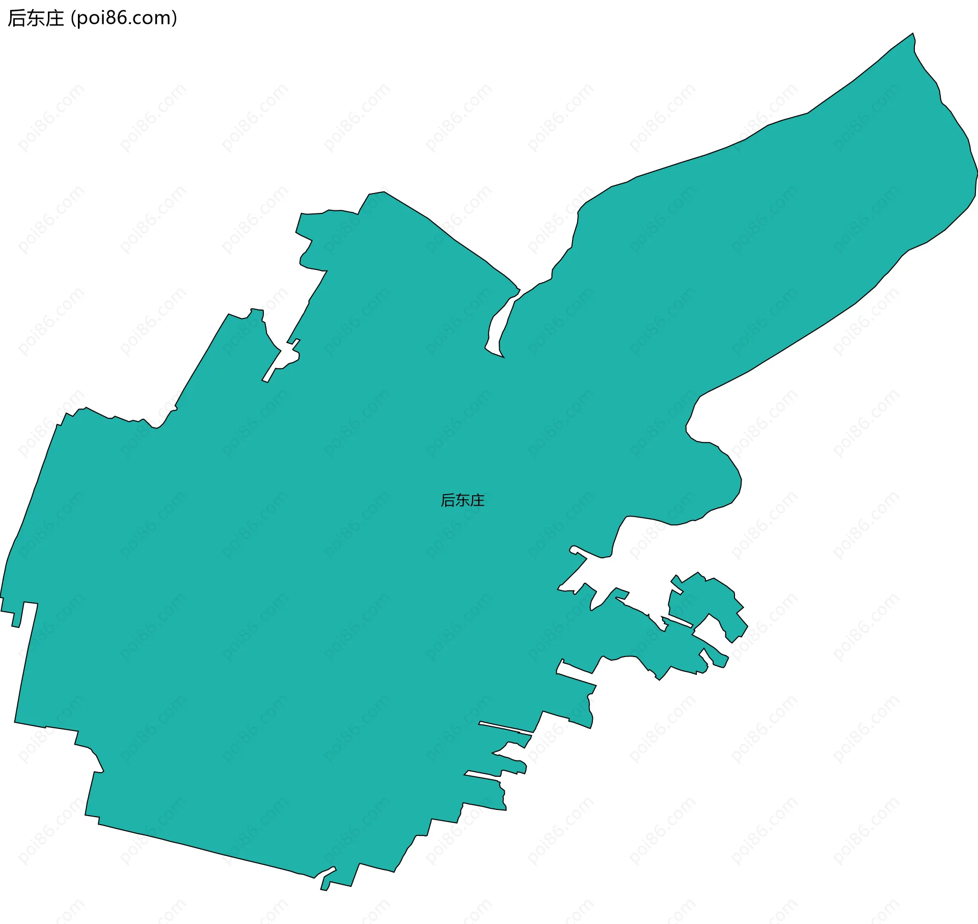 后东庄边界地图