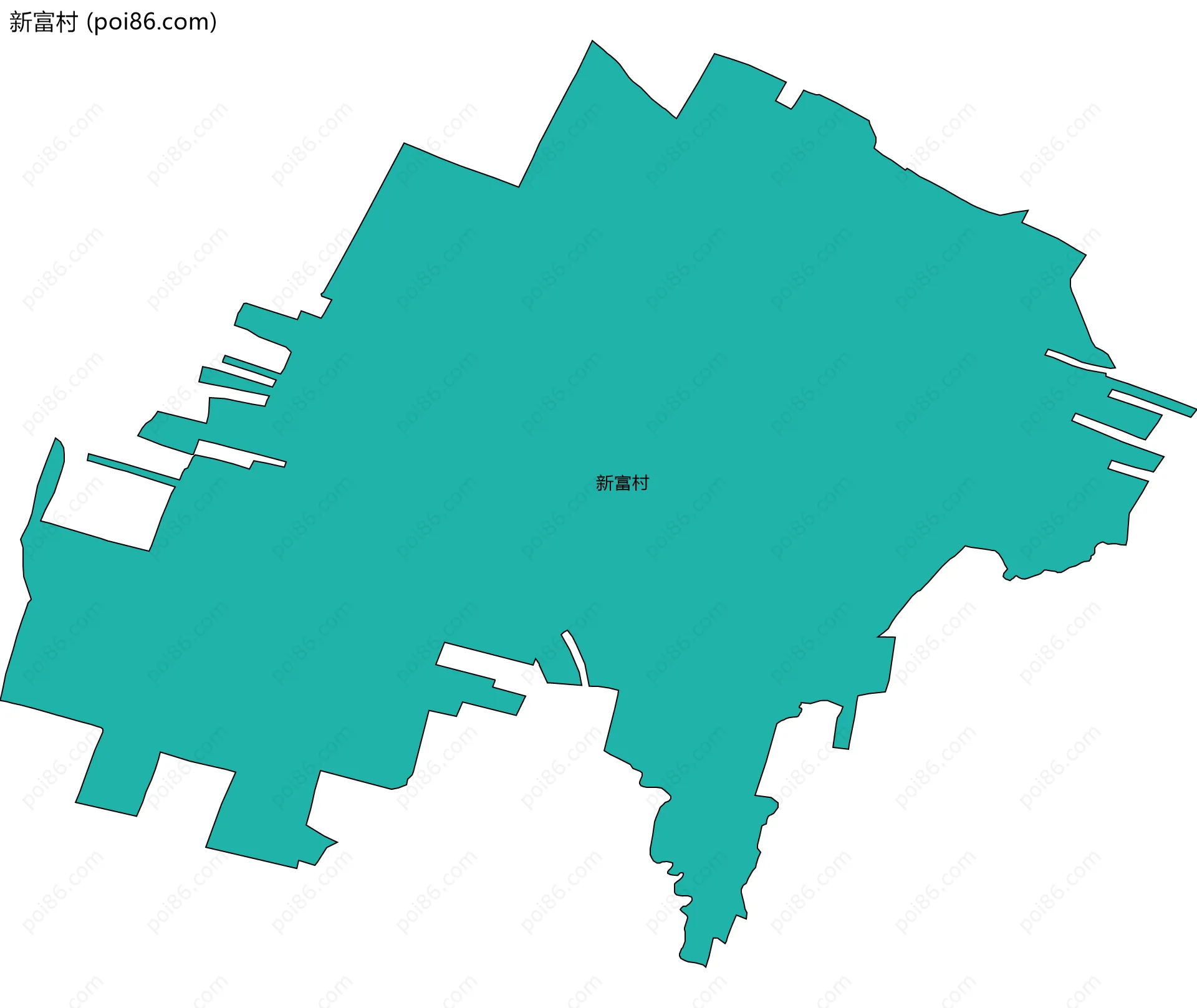 新富村边界地图