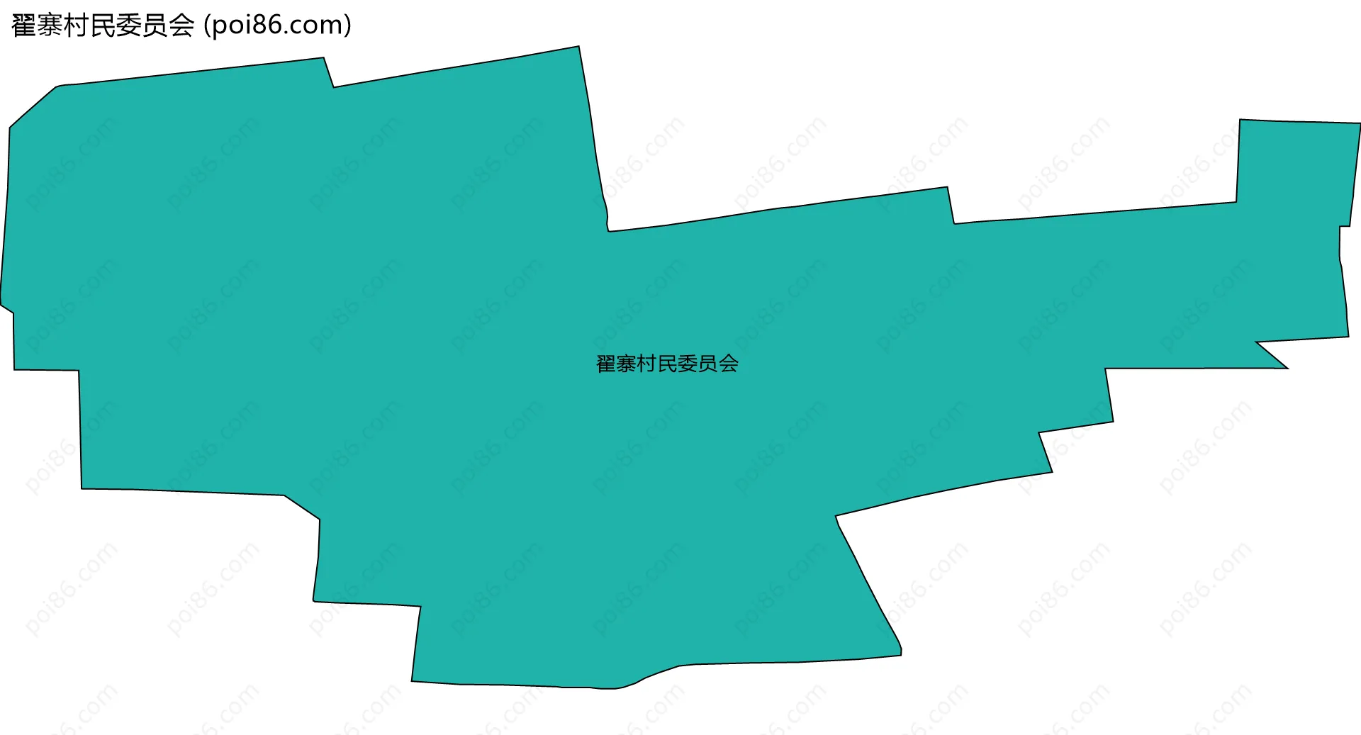 翟寨村民委员会边界地图