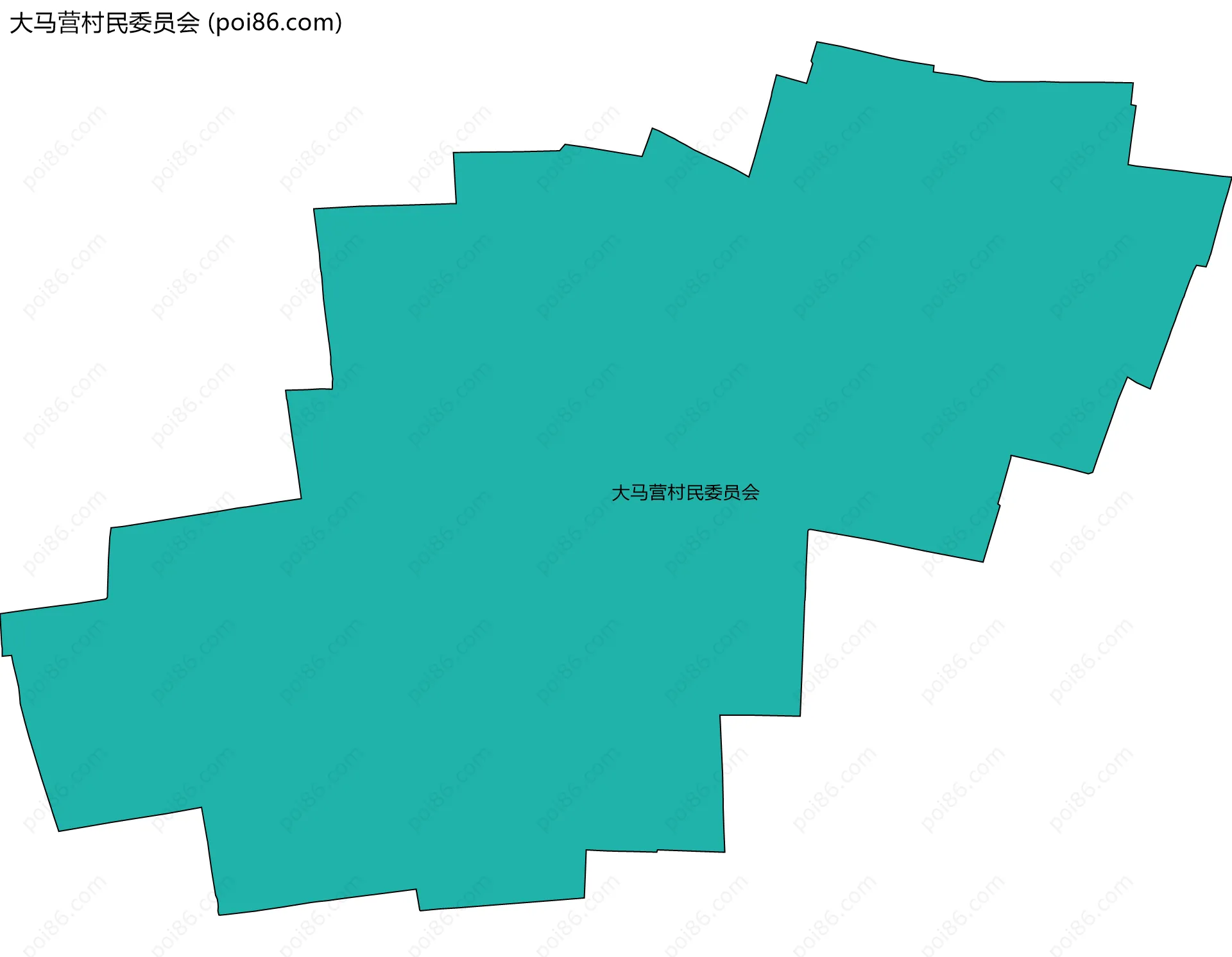 大马营村民委员会边界地图