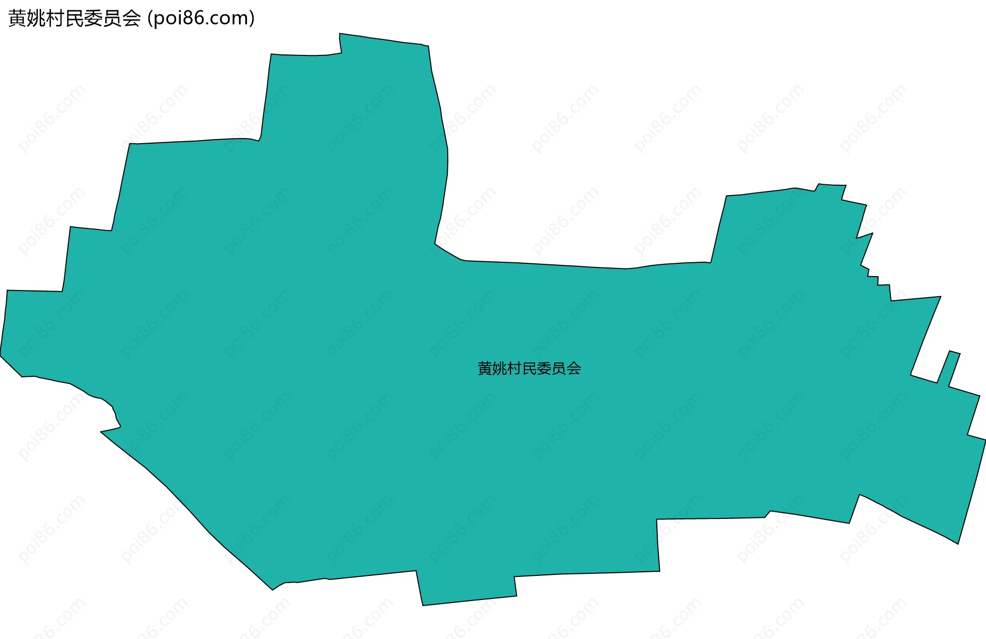 黄姚村民委员会边界地图