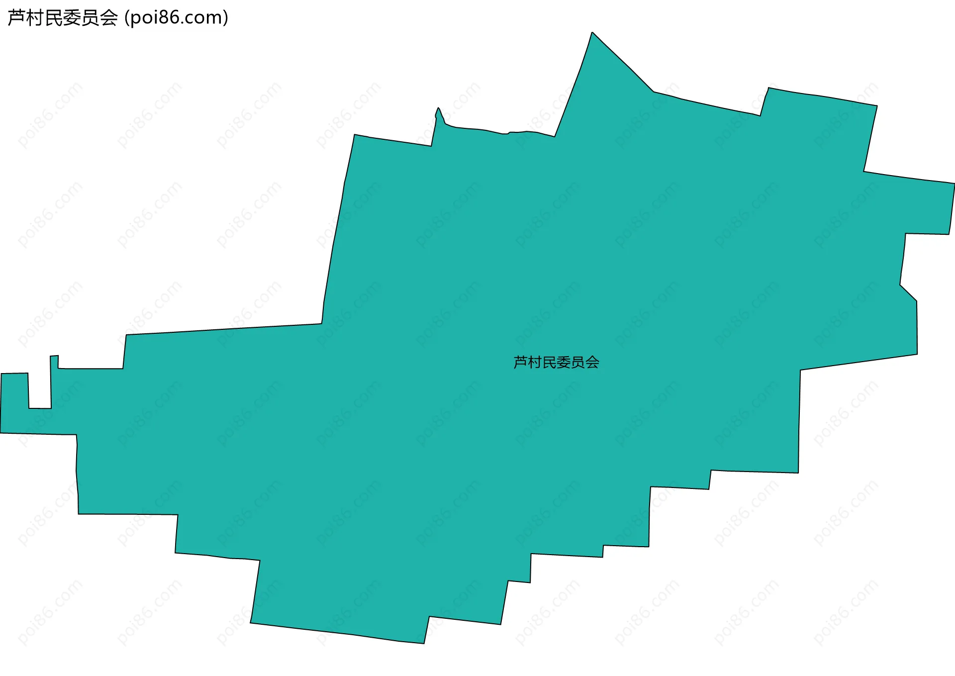 芦村民委员会边界地图