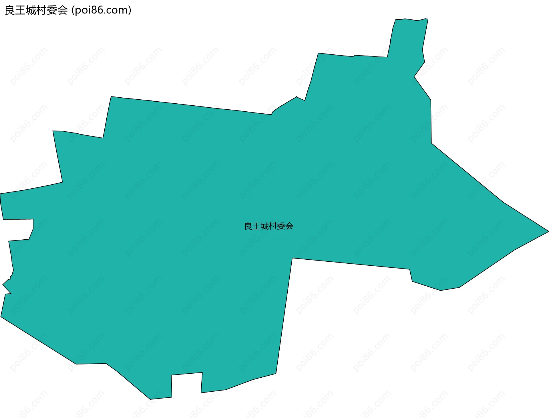 良王城村委会边界地图