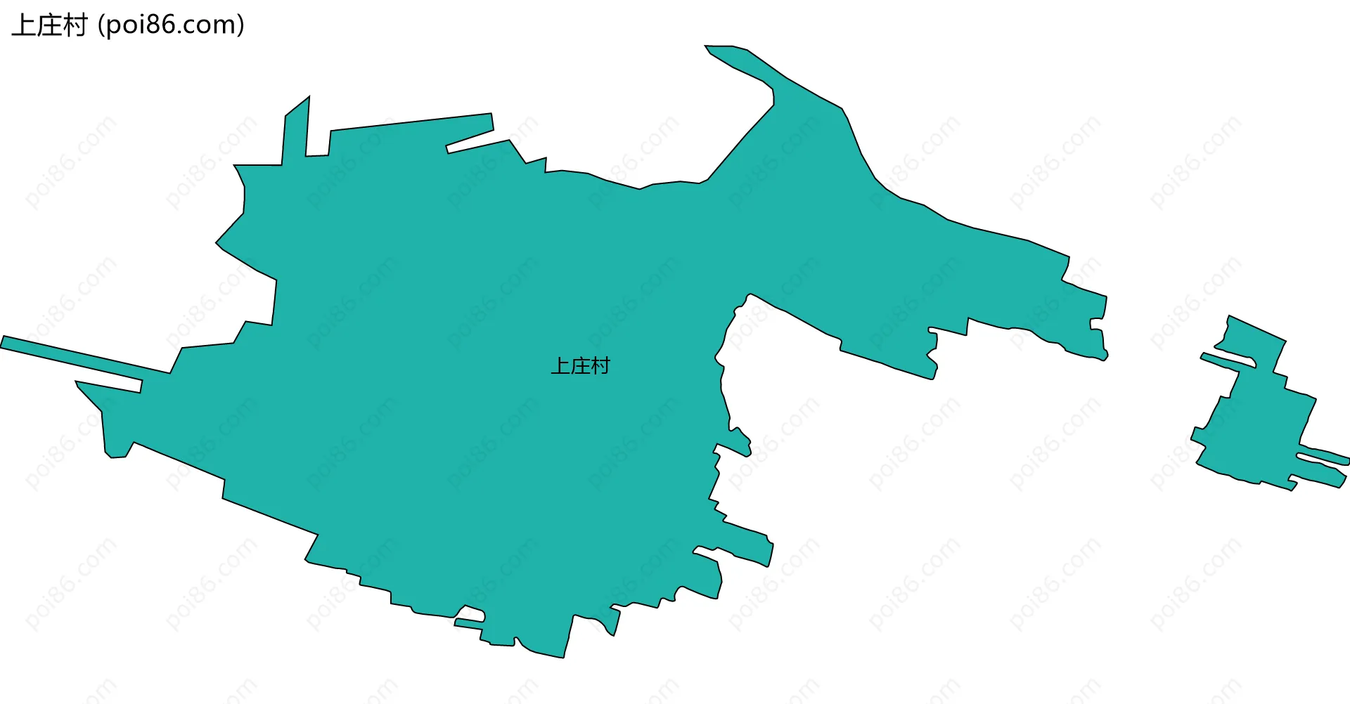 上庄村边界地图