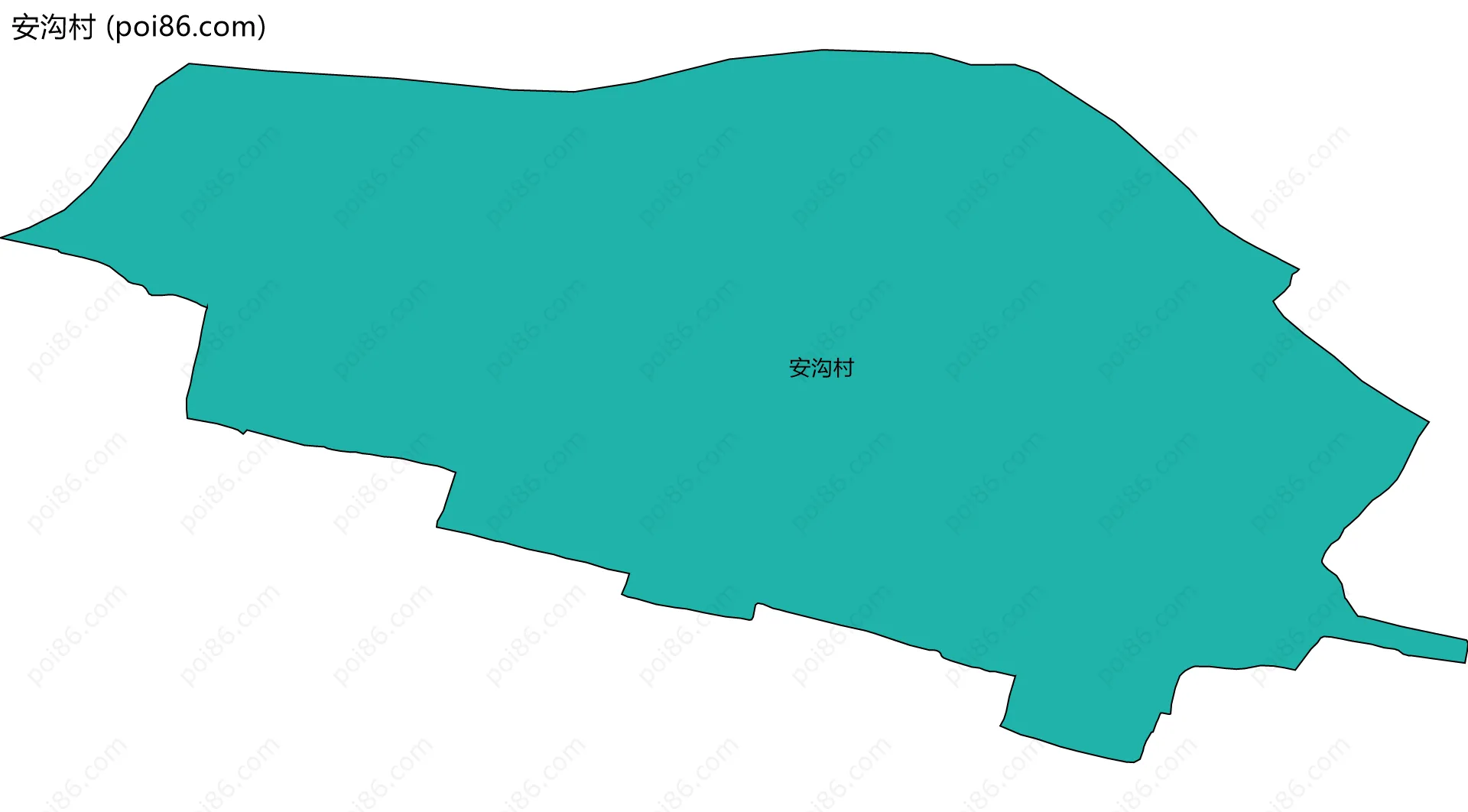 安沟村边界地图