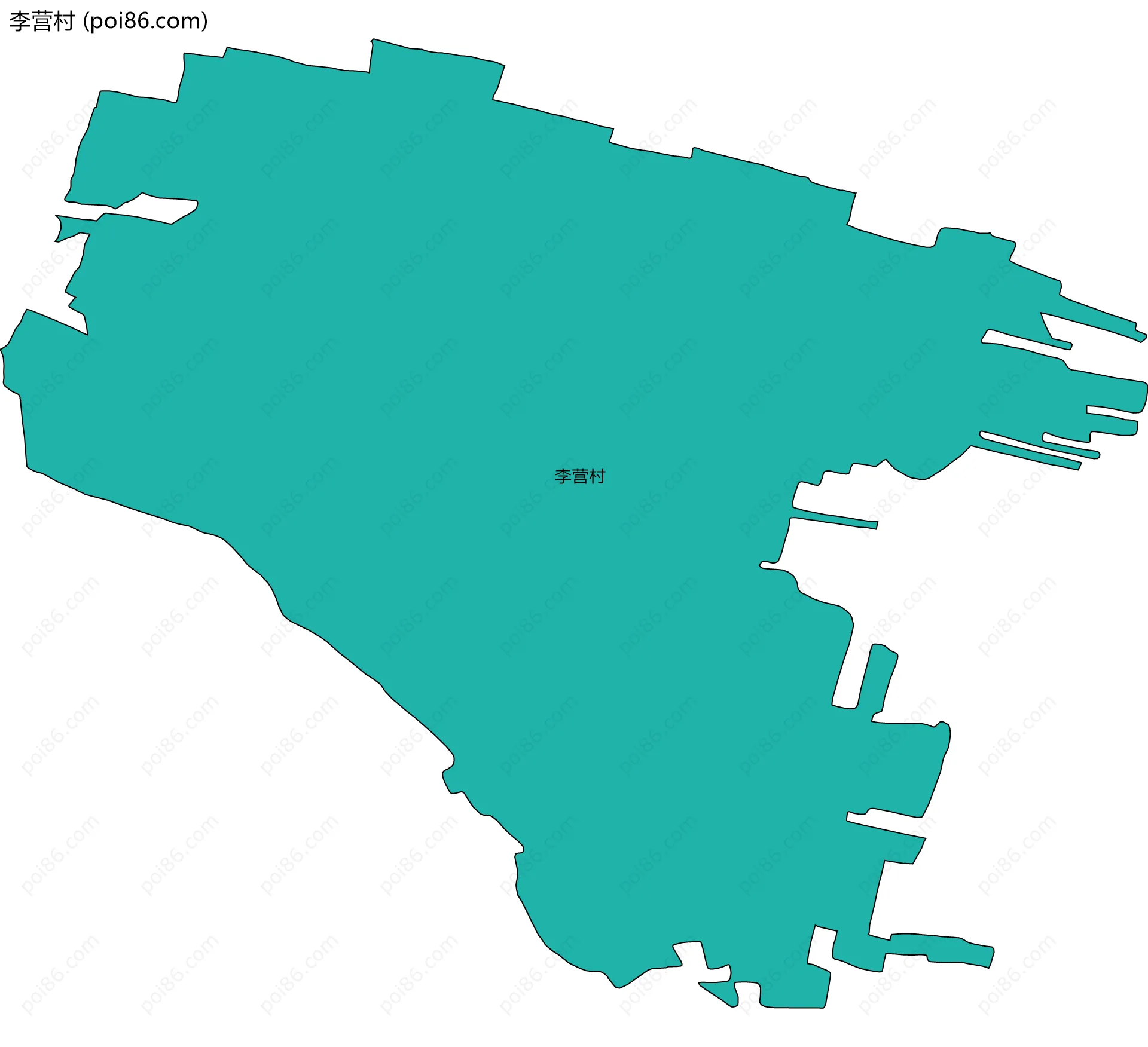 李营村边界地图