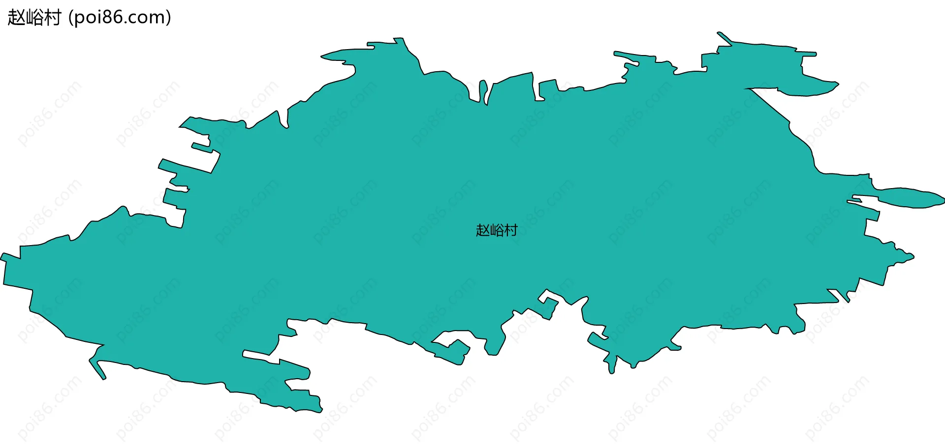 赵峪村边界地图