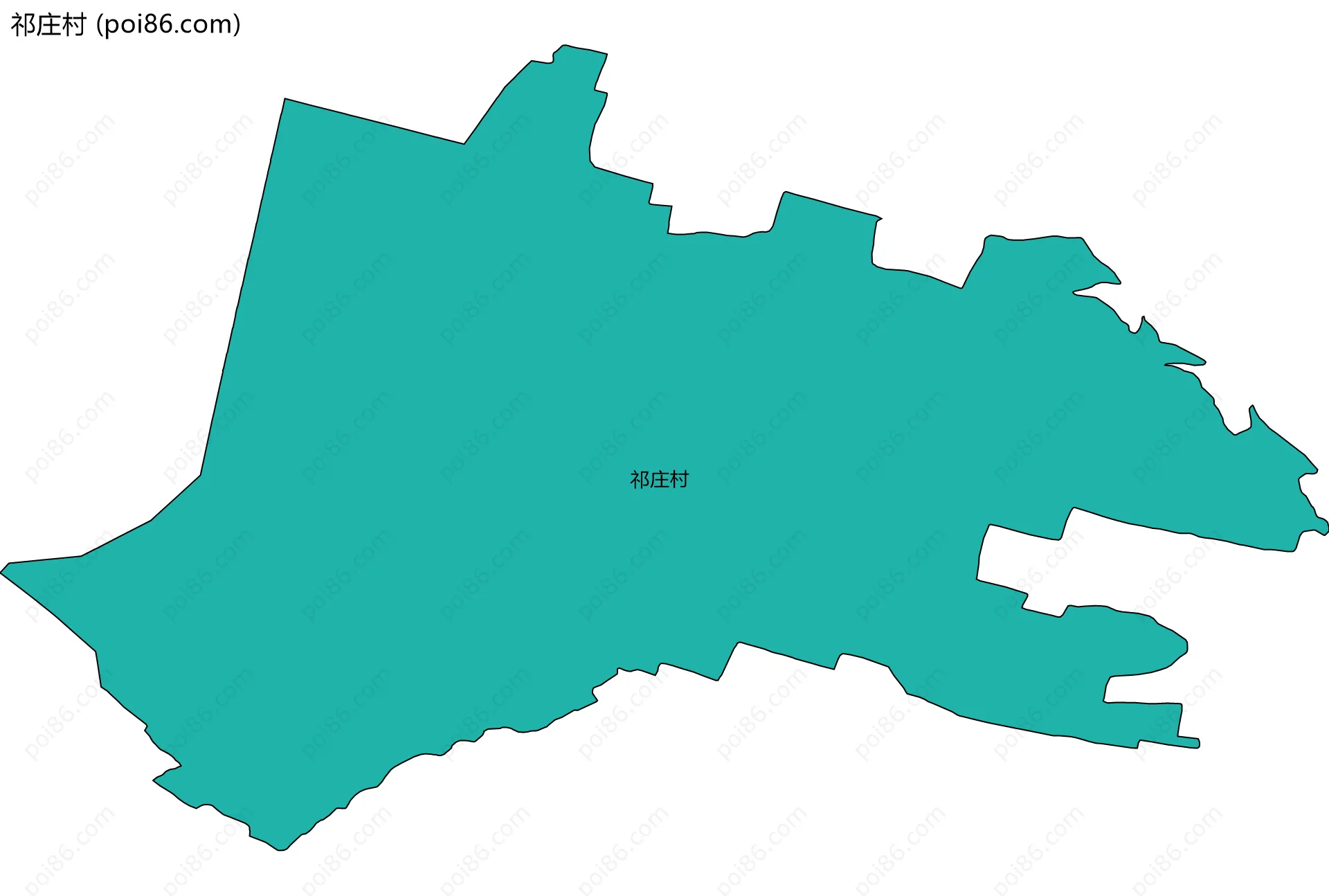 祁庄村边界地图