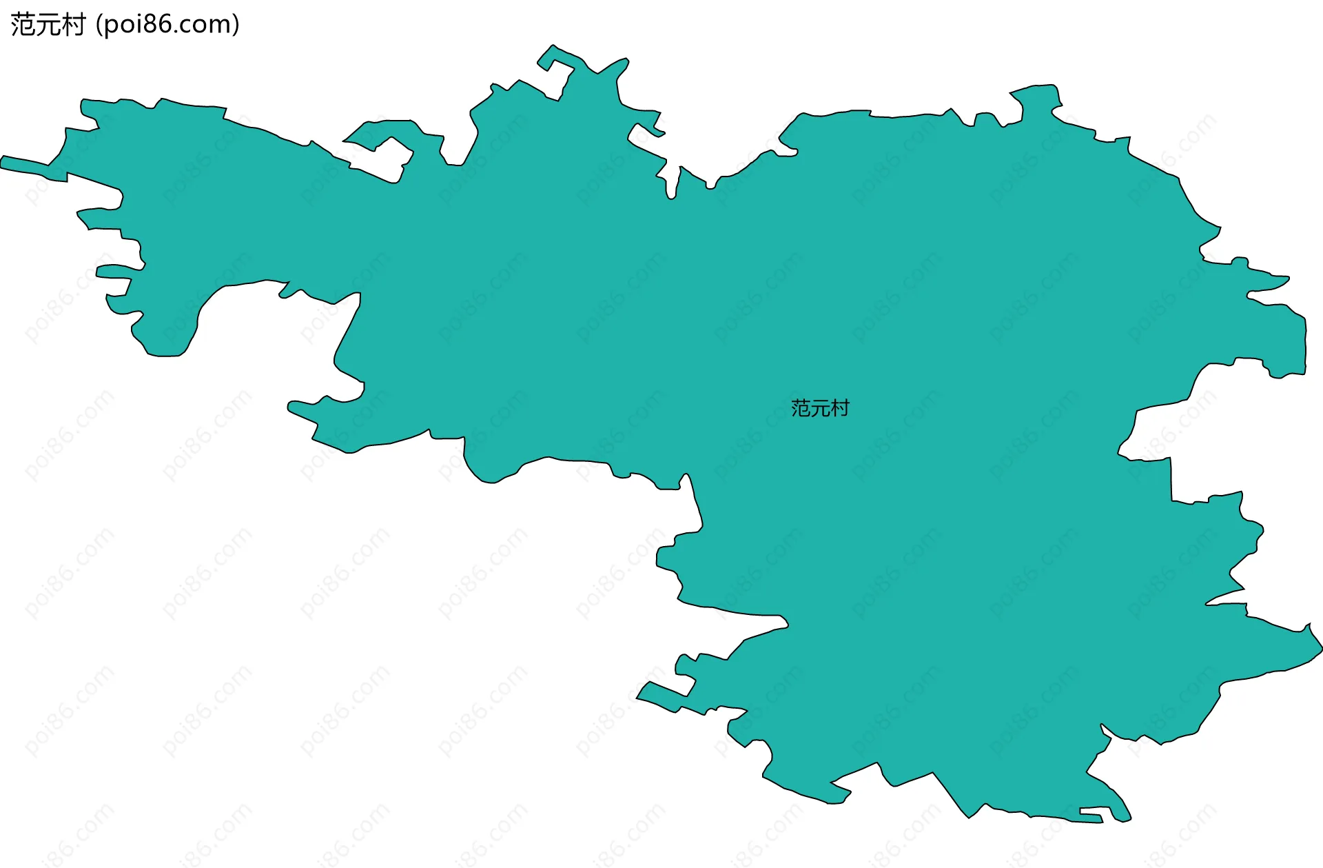 范元村边界地图