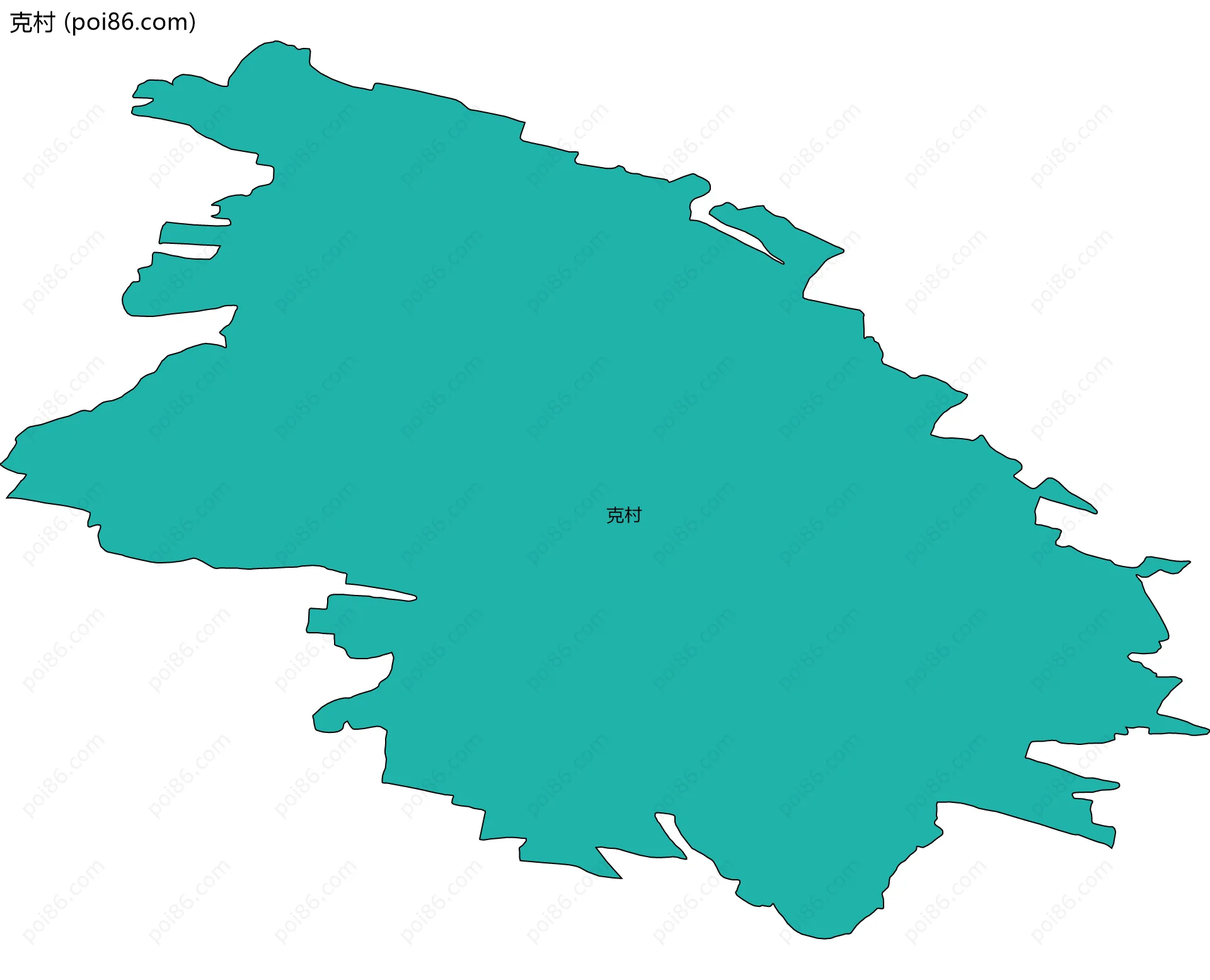 克村边界地图