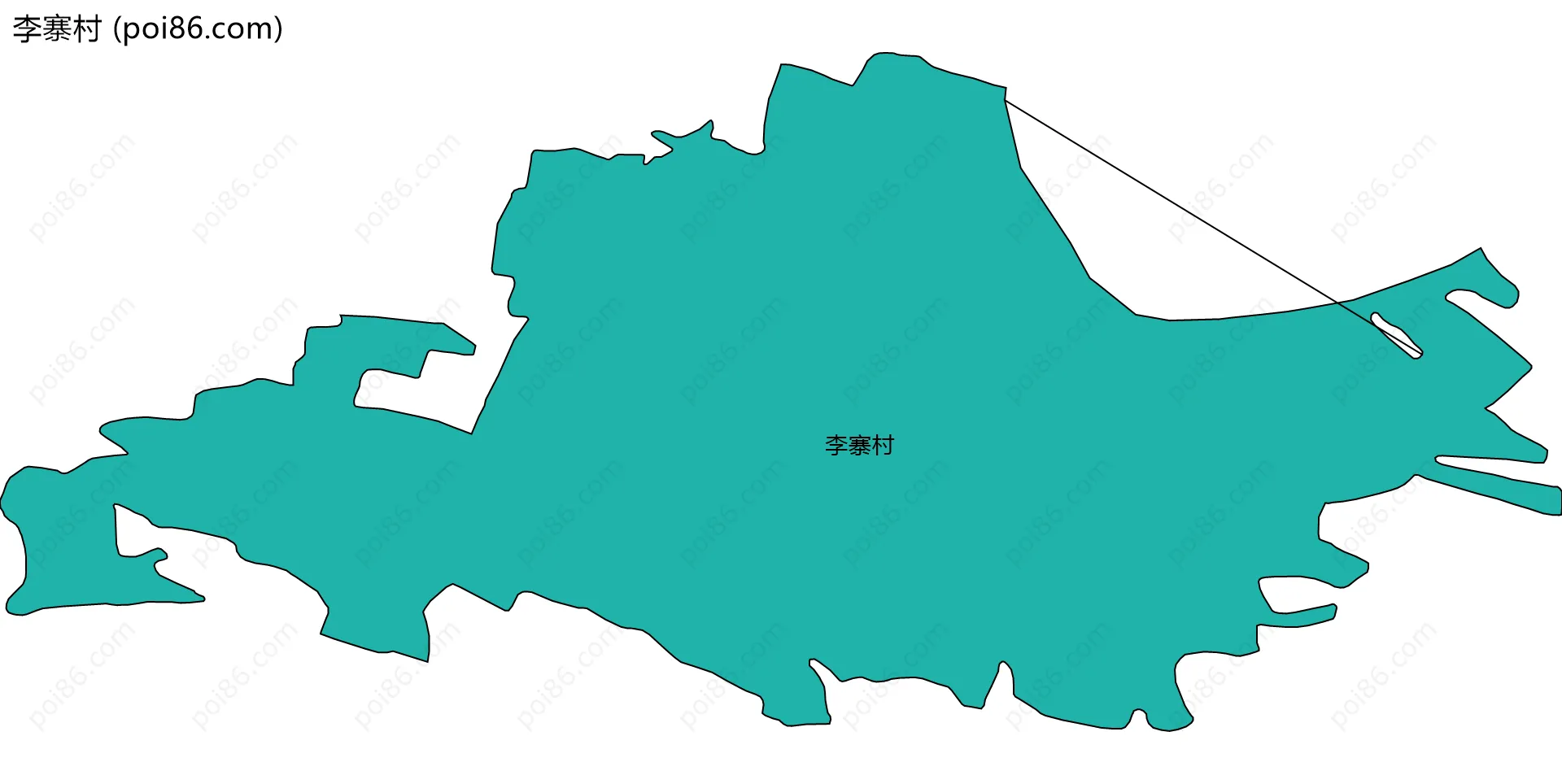 李寨村边界地图