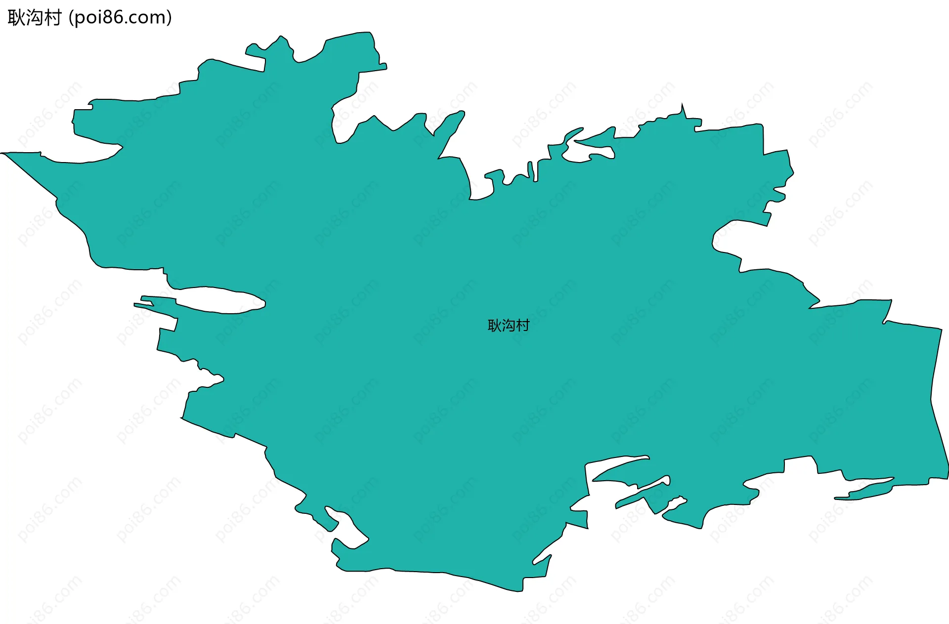 耿沟村边界地图