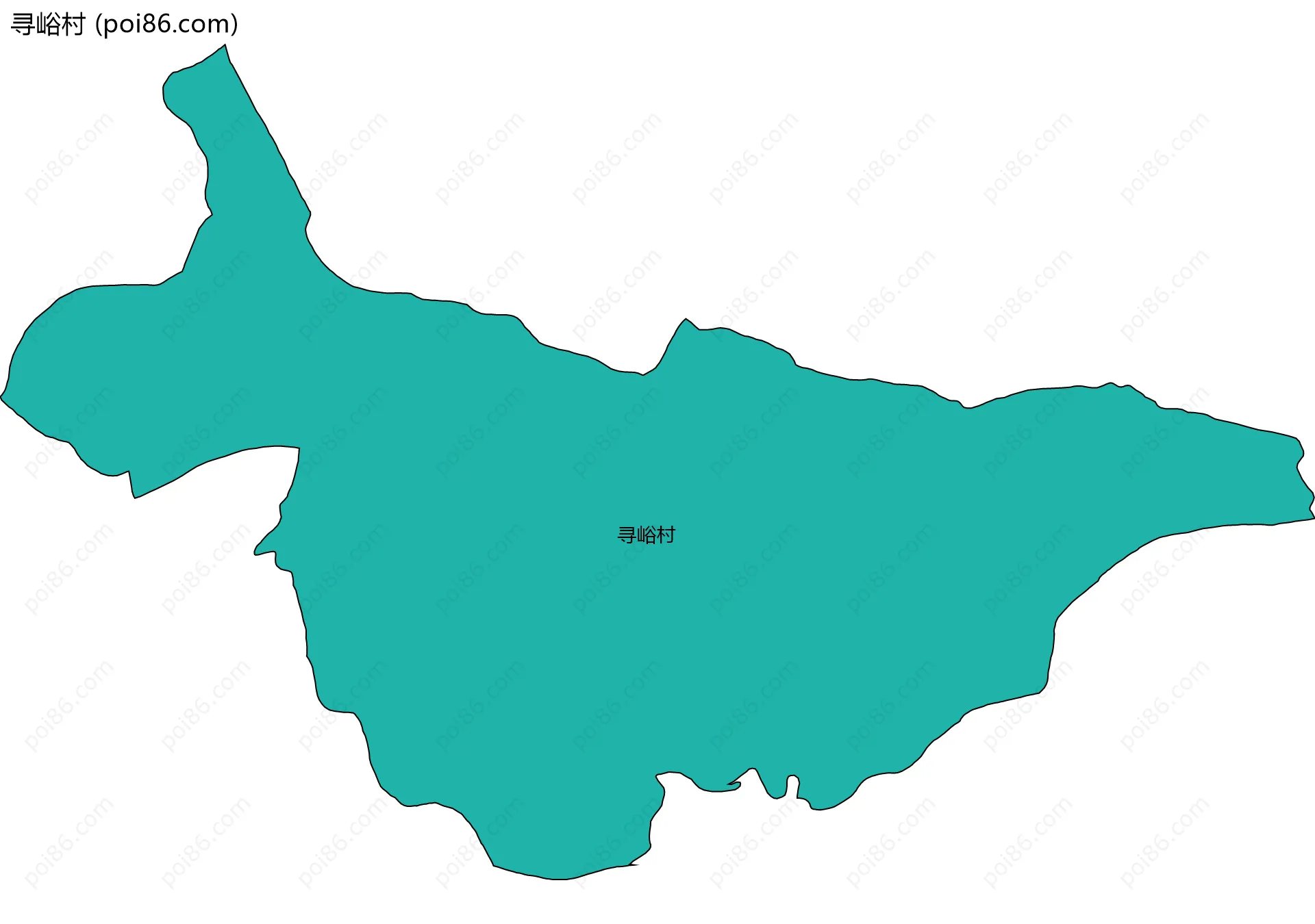 寻峪村边界地图