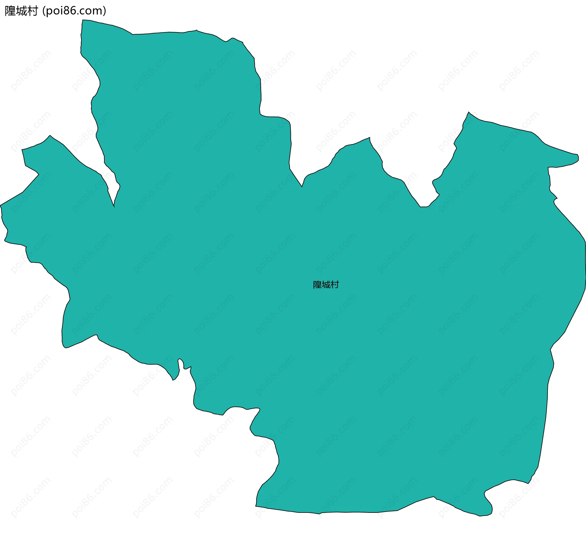 隍城村边界地图