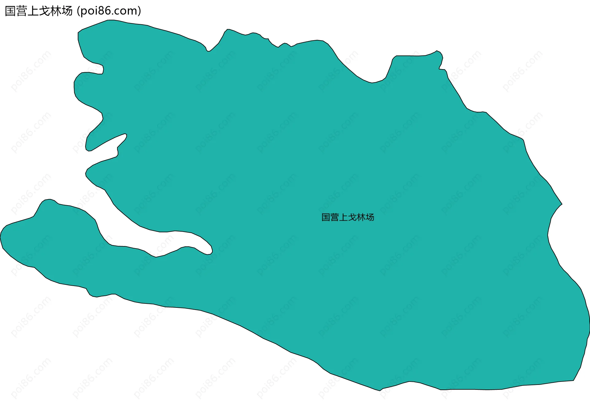 国营上戈林场边界地图