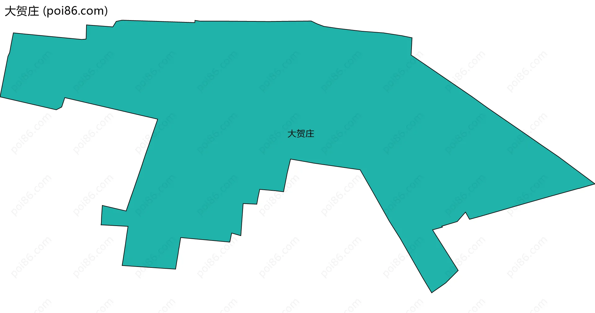 大贺庄边界地图