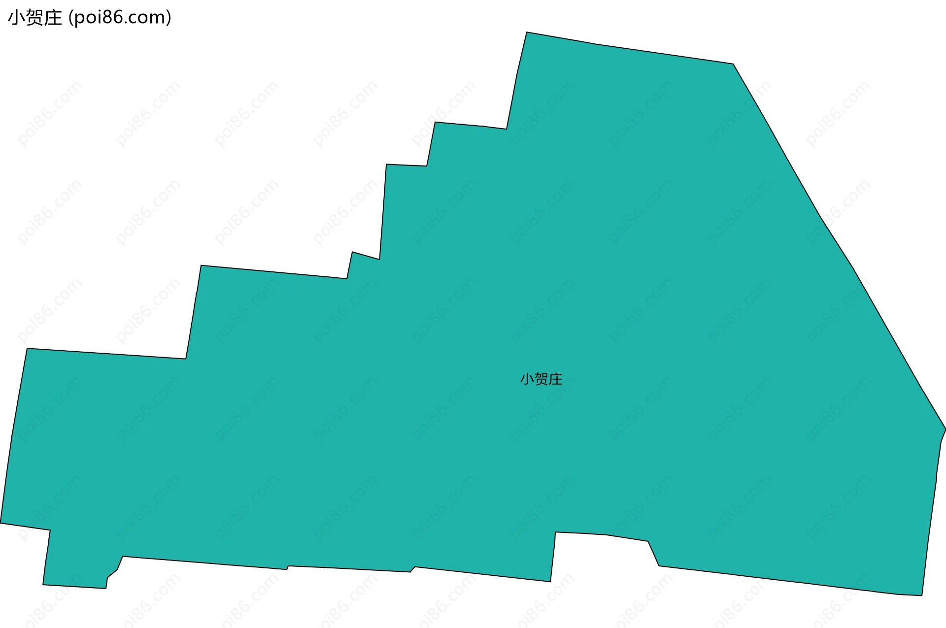 小贺庄边界地图
