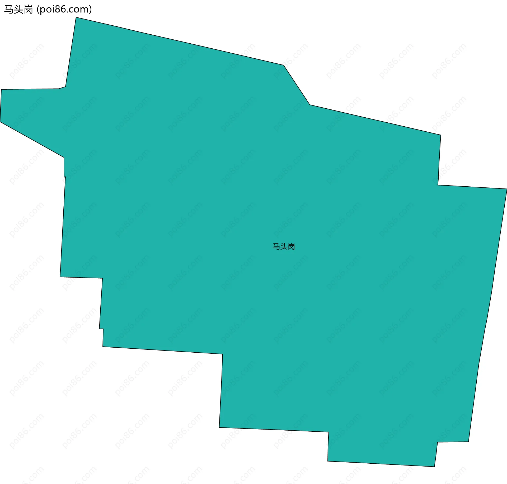 马头岗边界地图