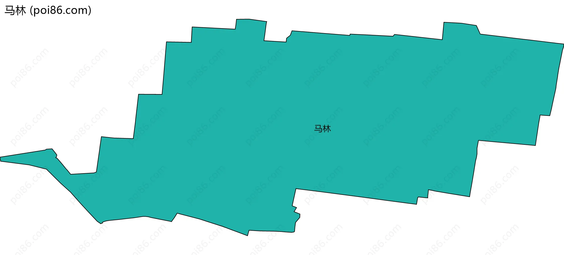 马林边界地图