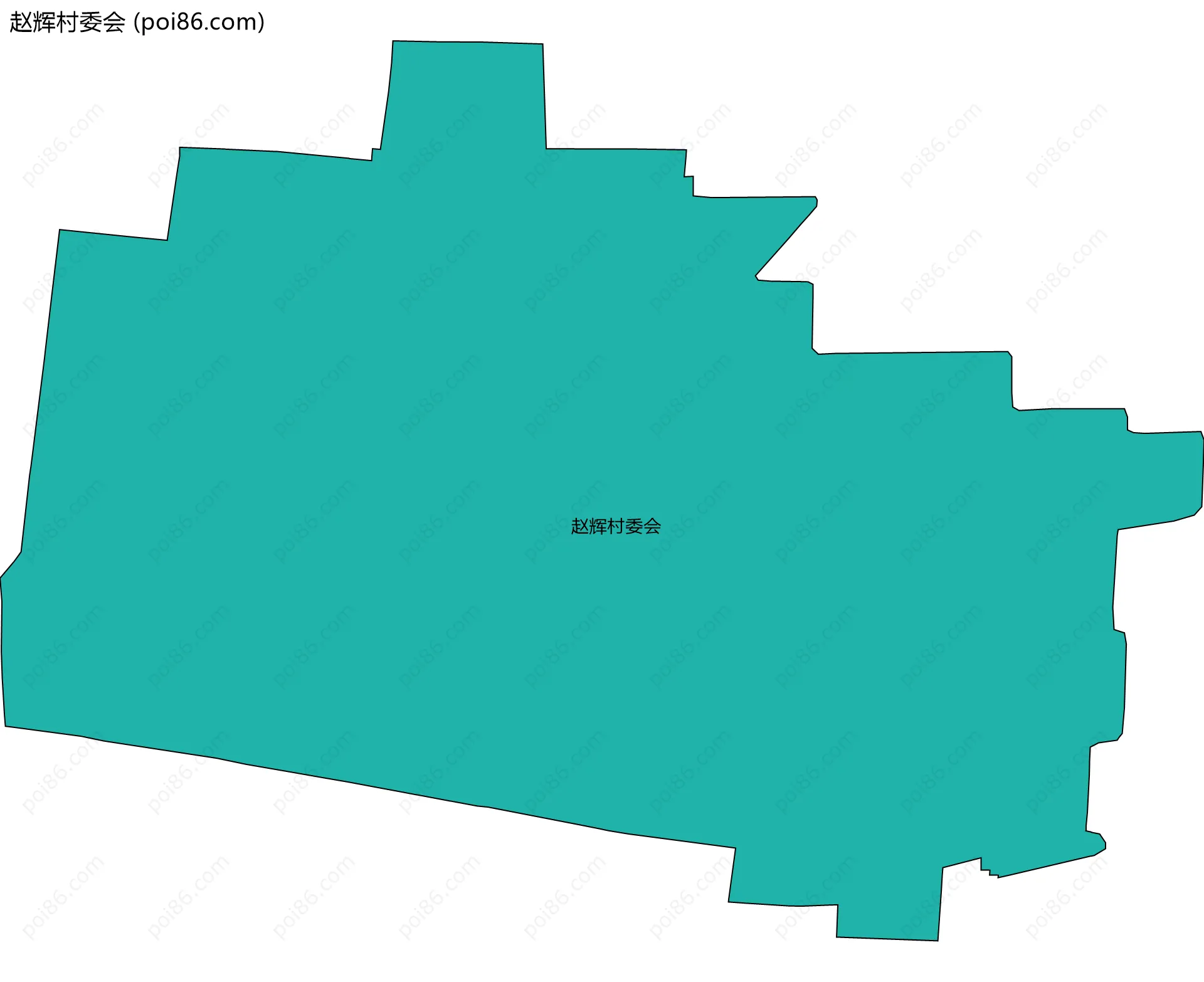 赵辉村委会边界地图