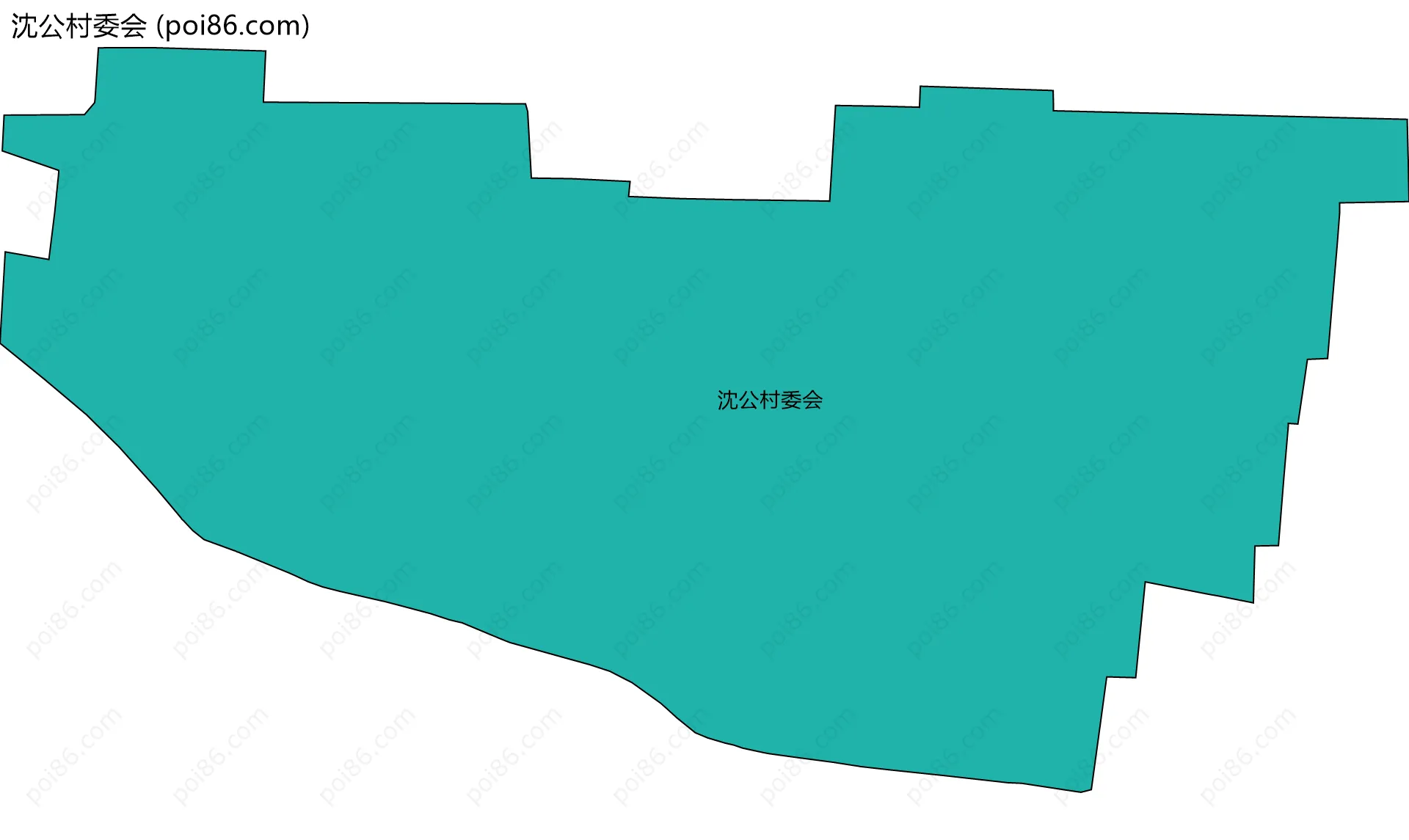 沈公村委会边界地图