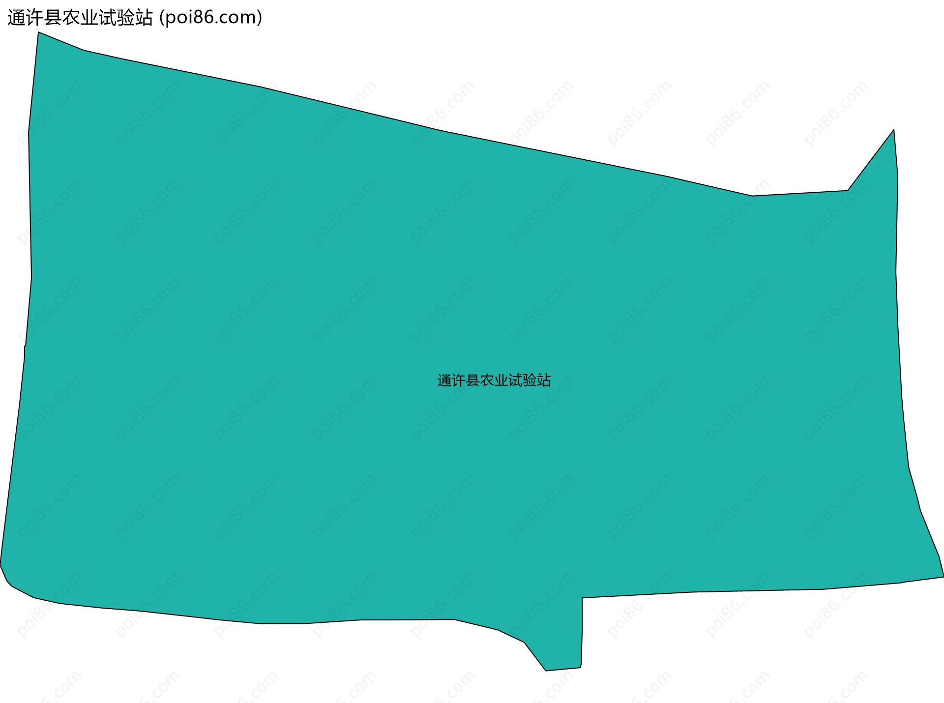 通许县农业试验站边界地图