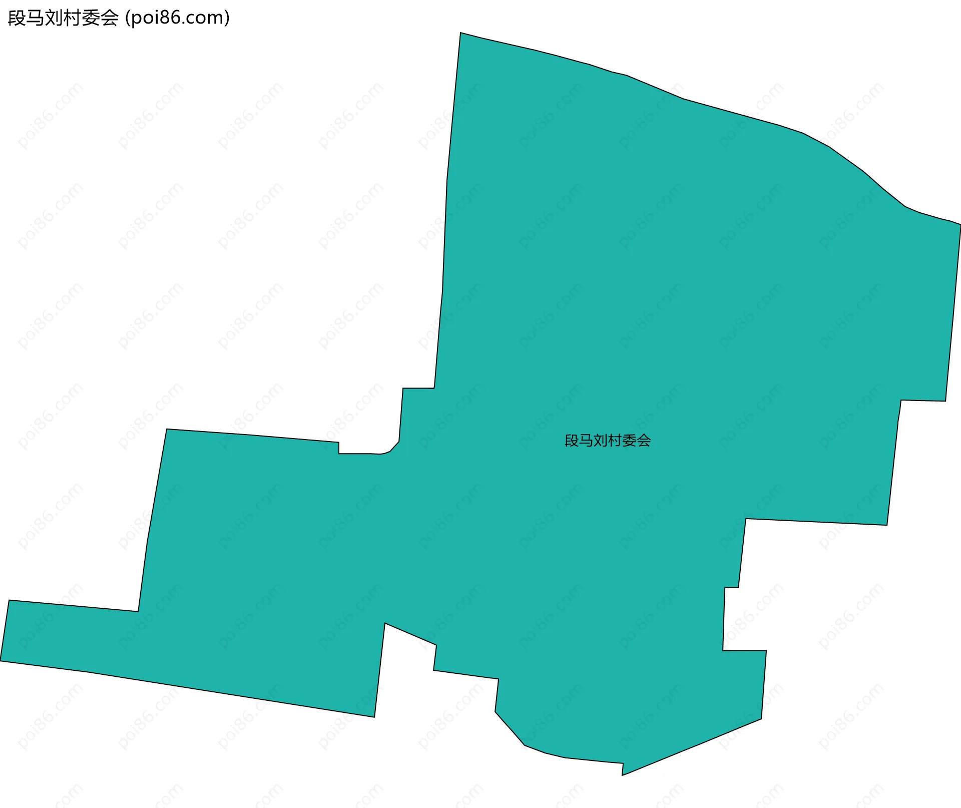 段马刘村委会边界地图