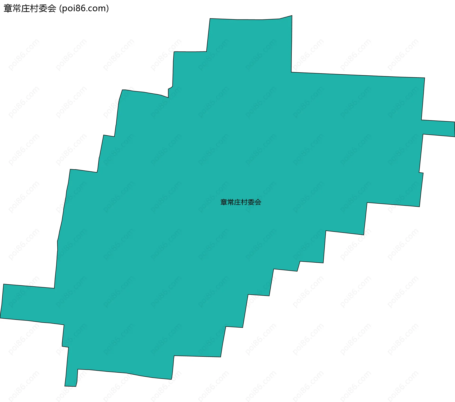 章常庄村委会边界地图