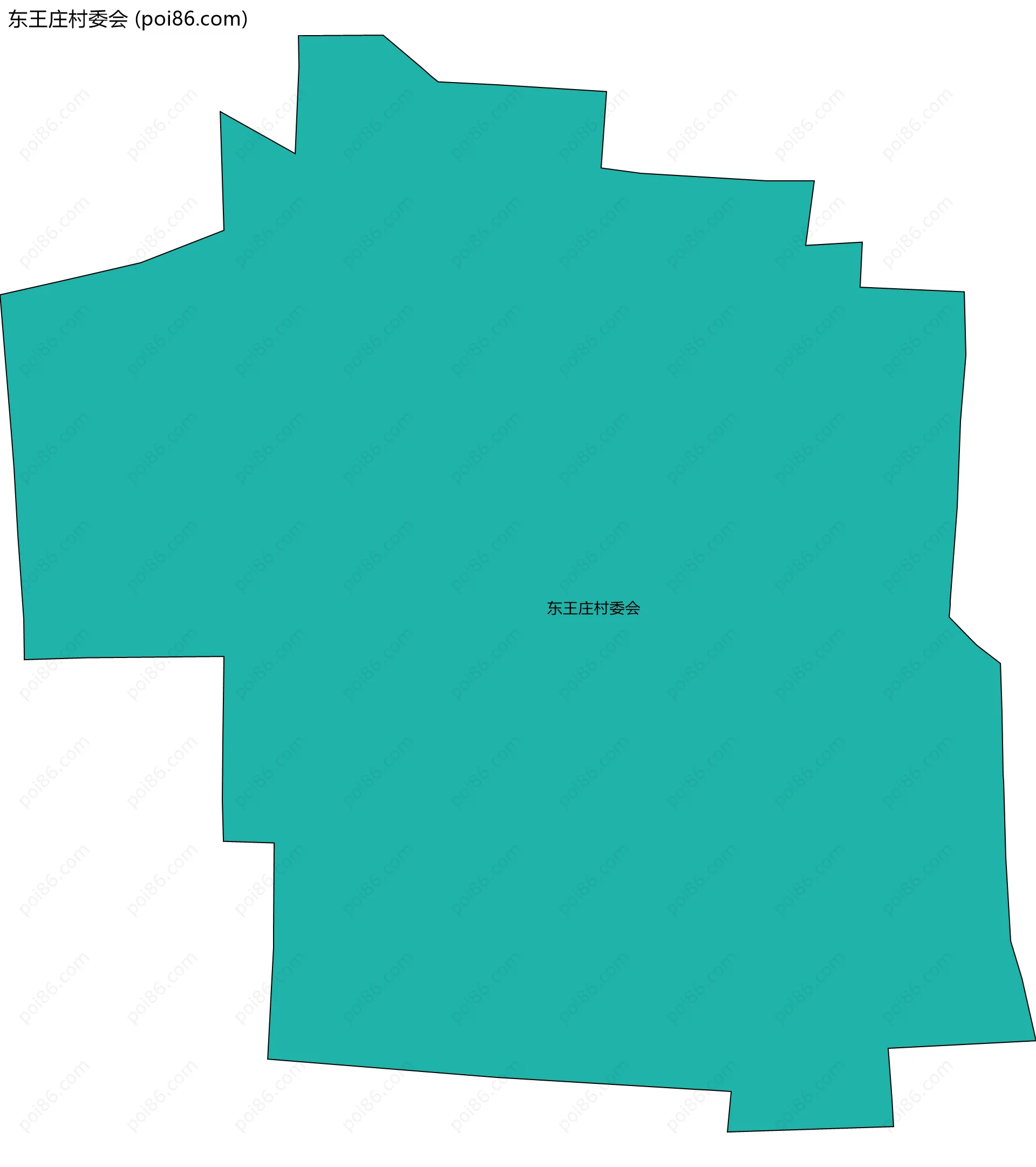 东王庄村委会边界地图