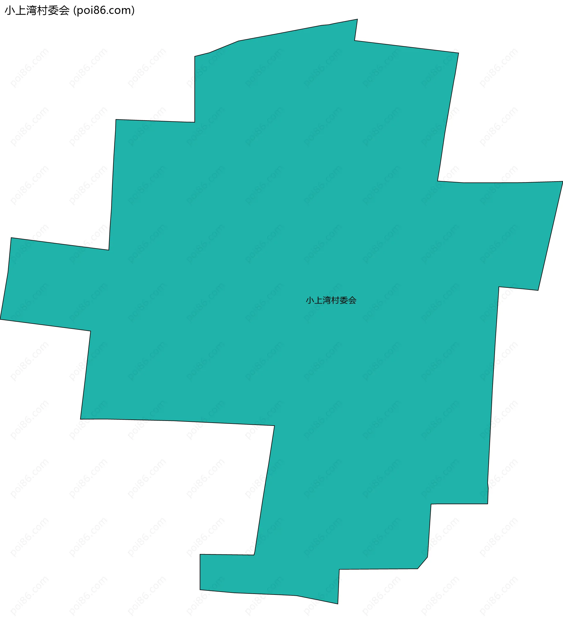 小上湾村委会边界地图