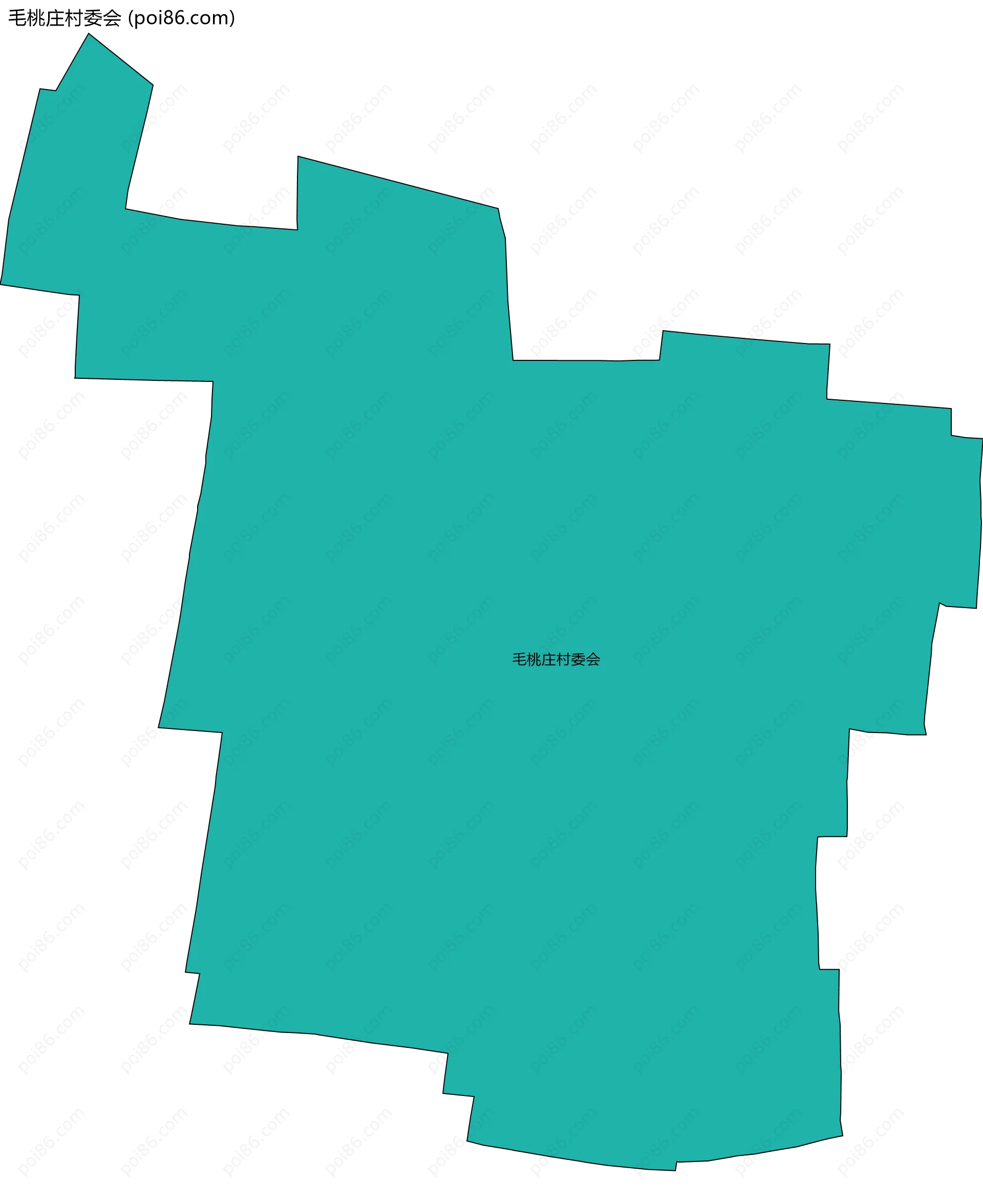 毛桃庄村委会边界地图