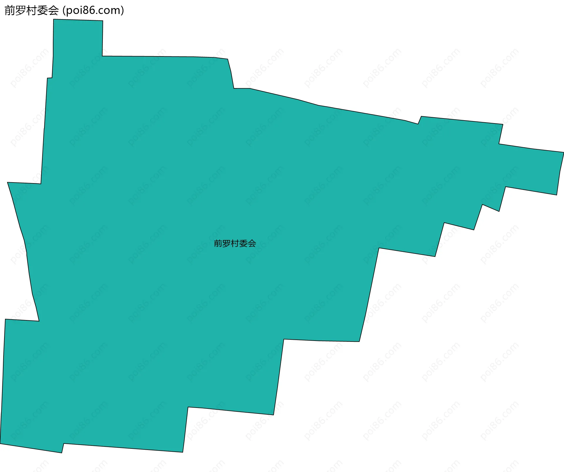 前罗村委会边界地图