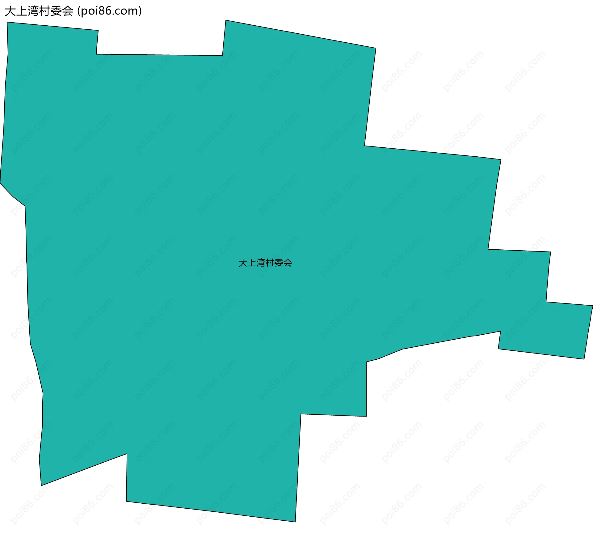 大上湾村委会边界地图
