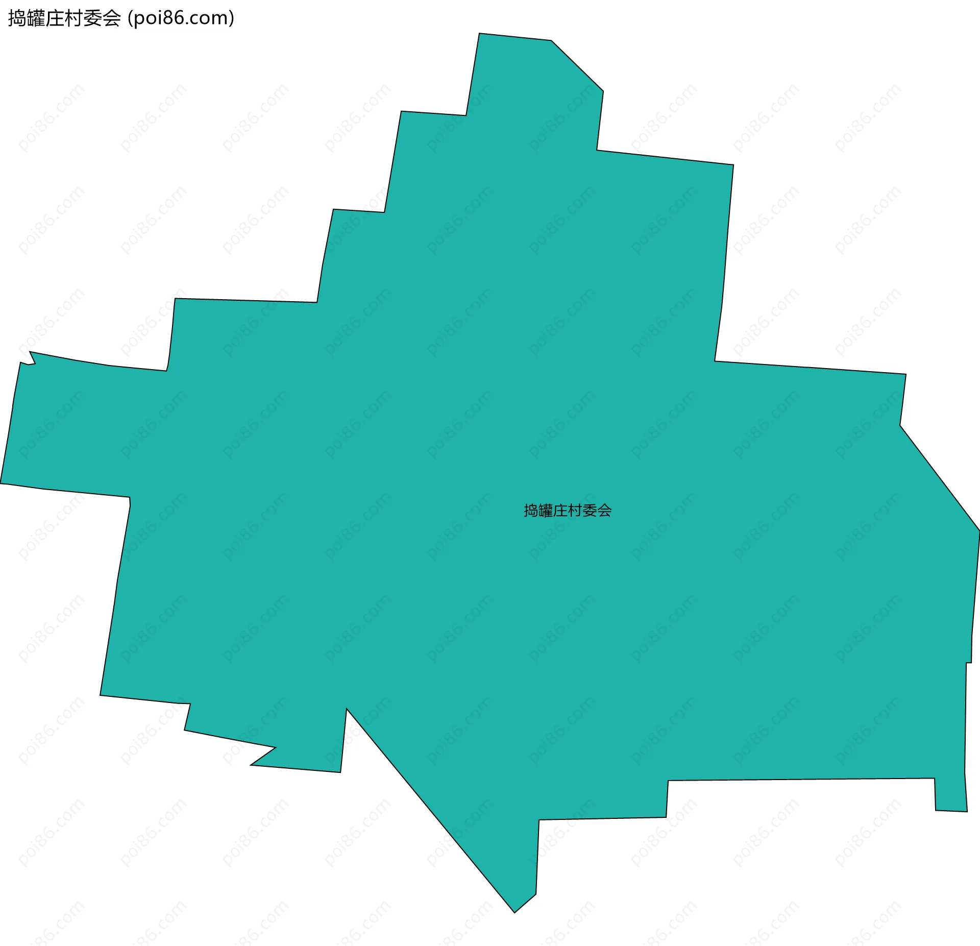 捣罐庄村委会边界地图