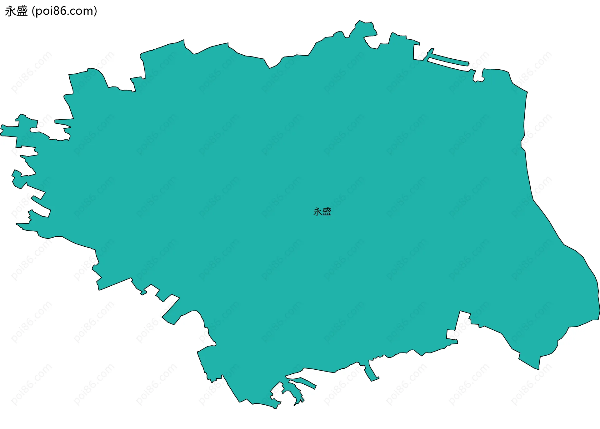 永盛边界地图