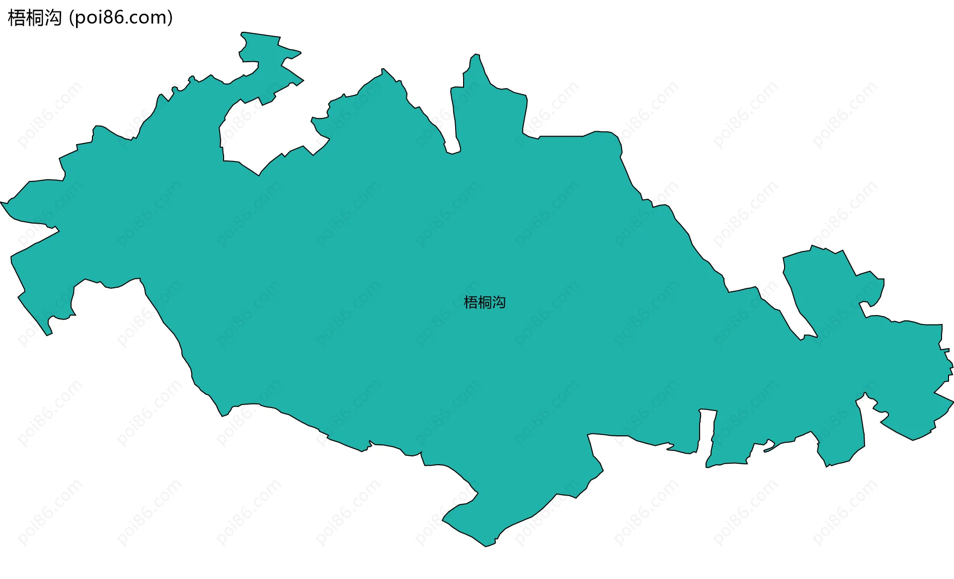 梧桐沟边界地图