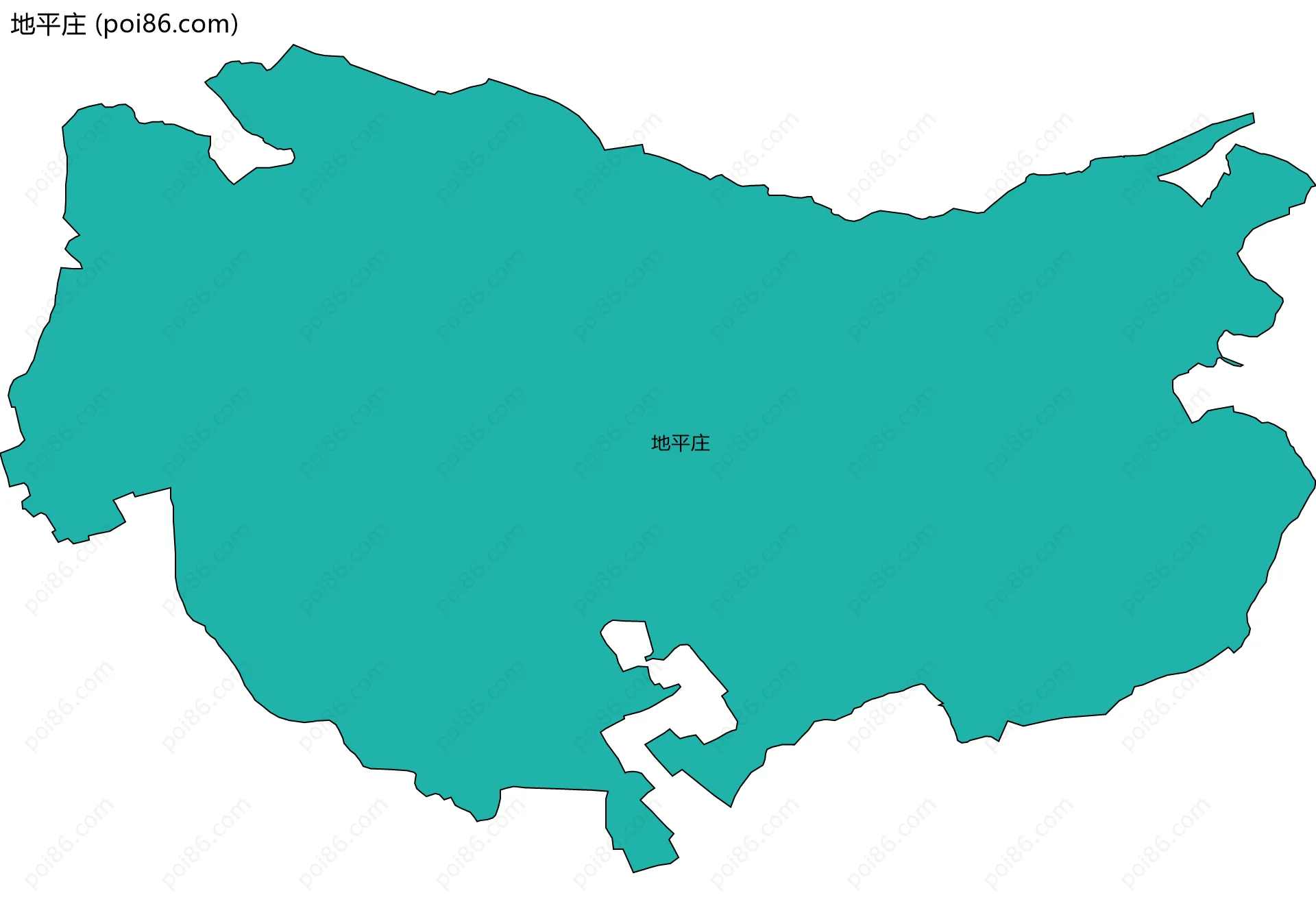 地平庄边界地图