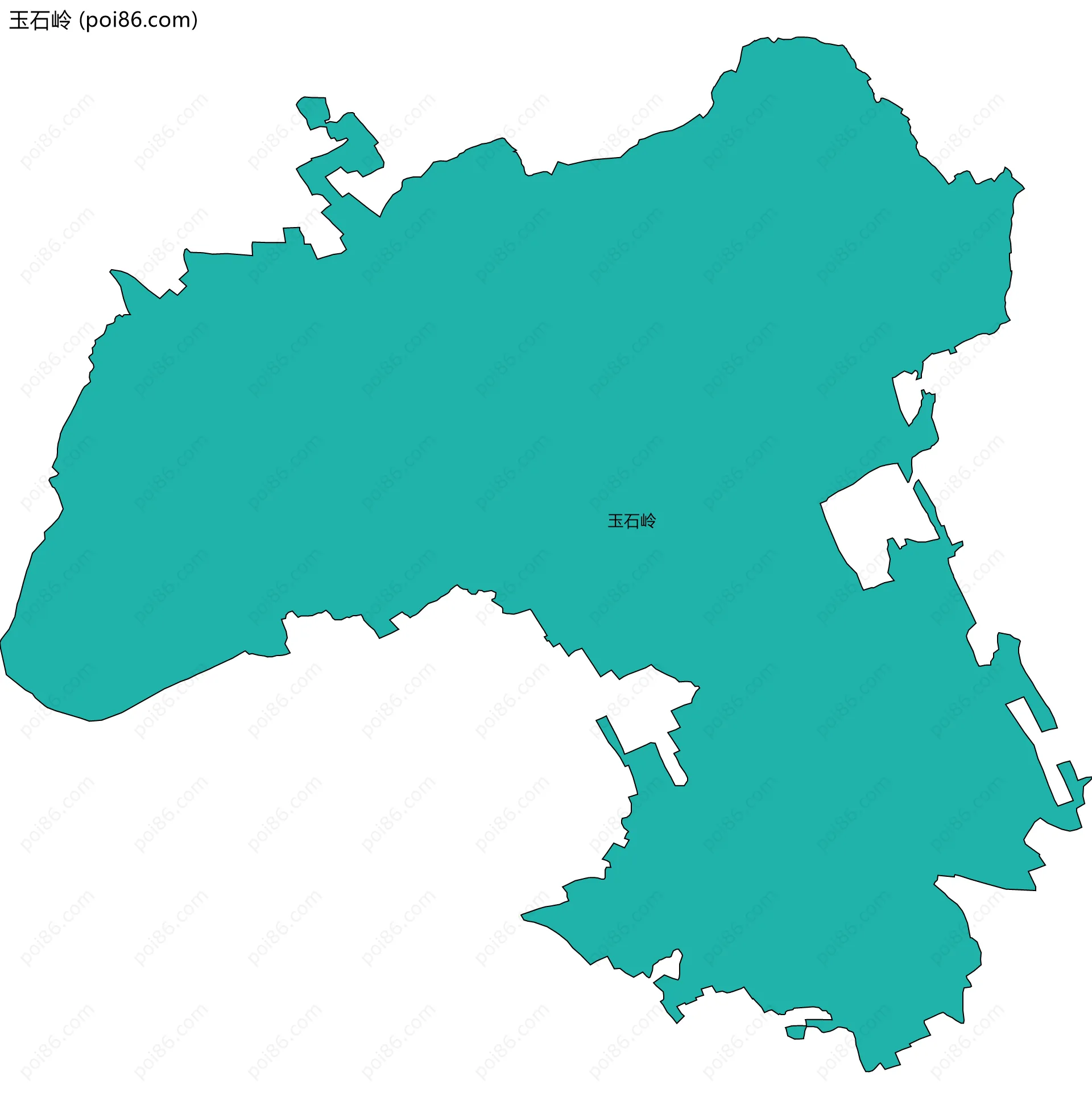 玉石岭边界地图