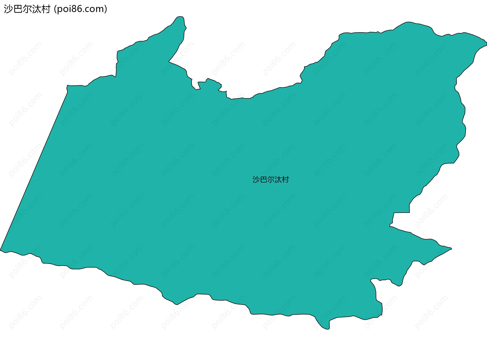 沙巴尔汰村边界地图