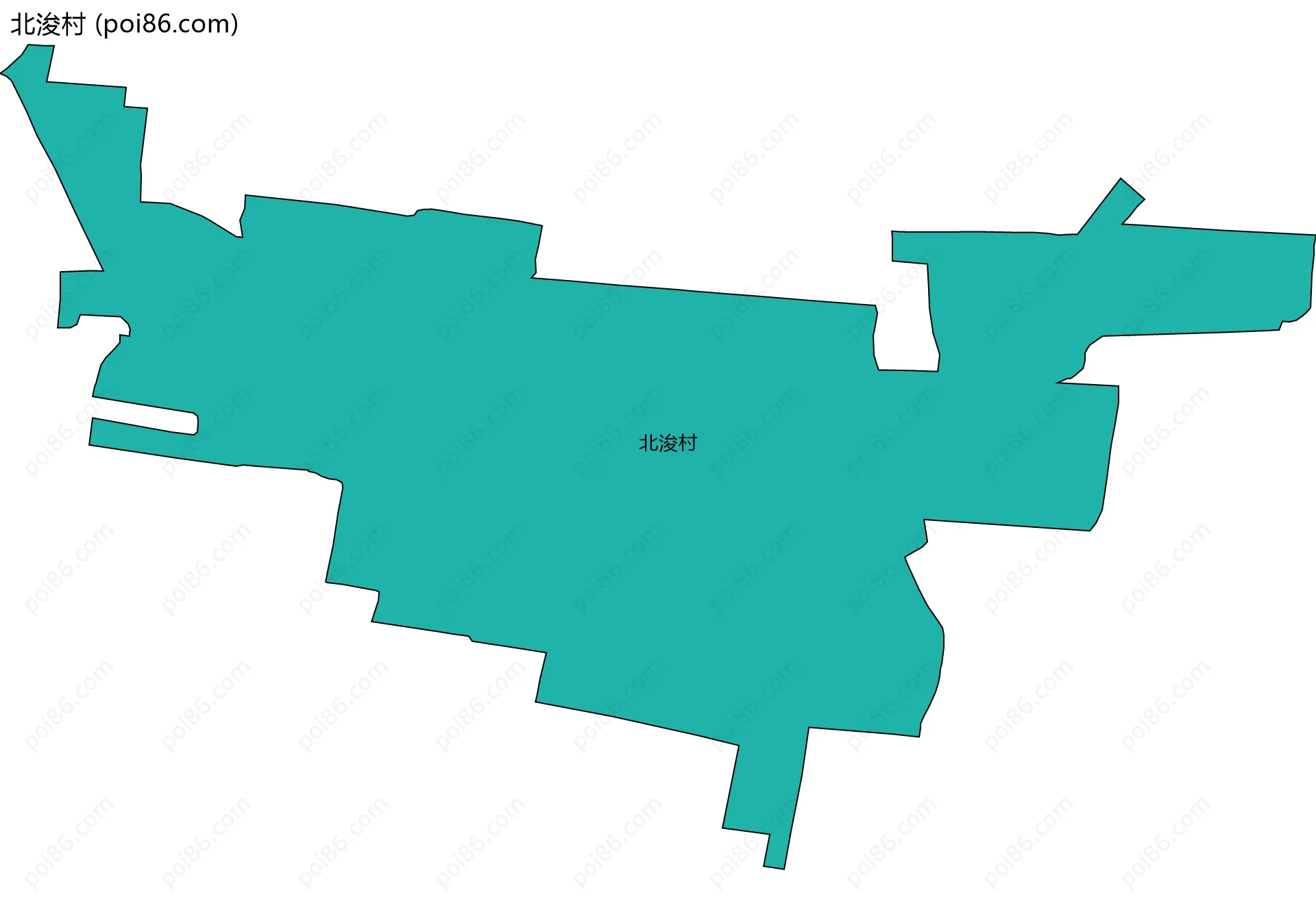 北浚村边界地图