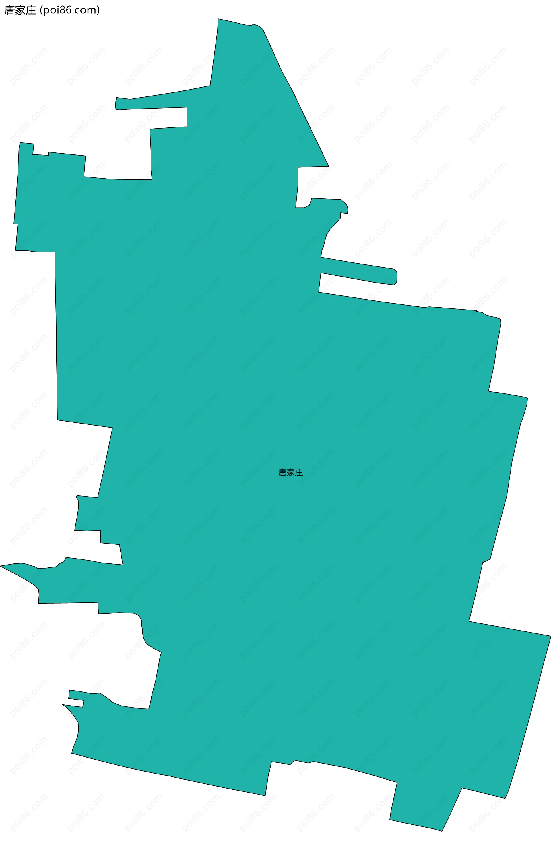 唐家庄边界地图