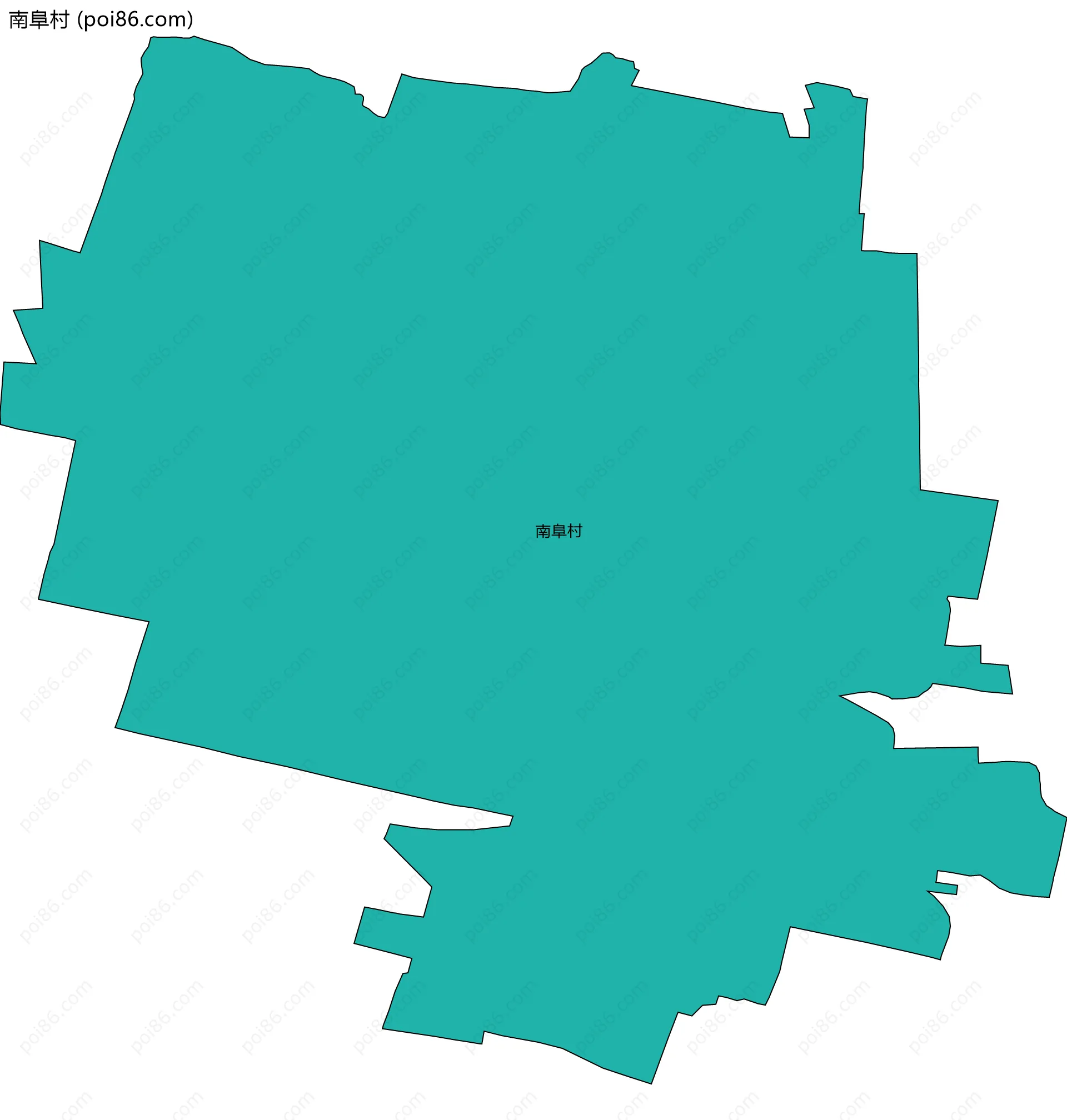 南阜村边界地图