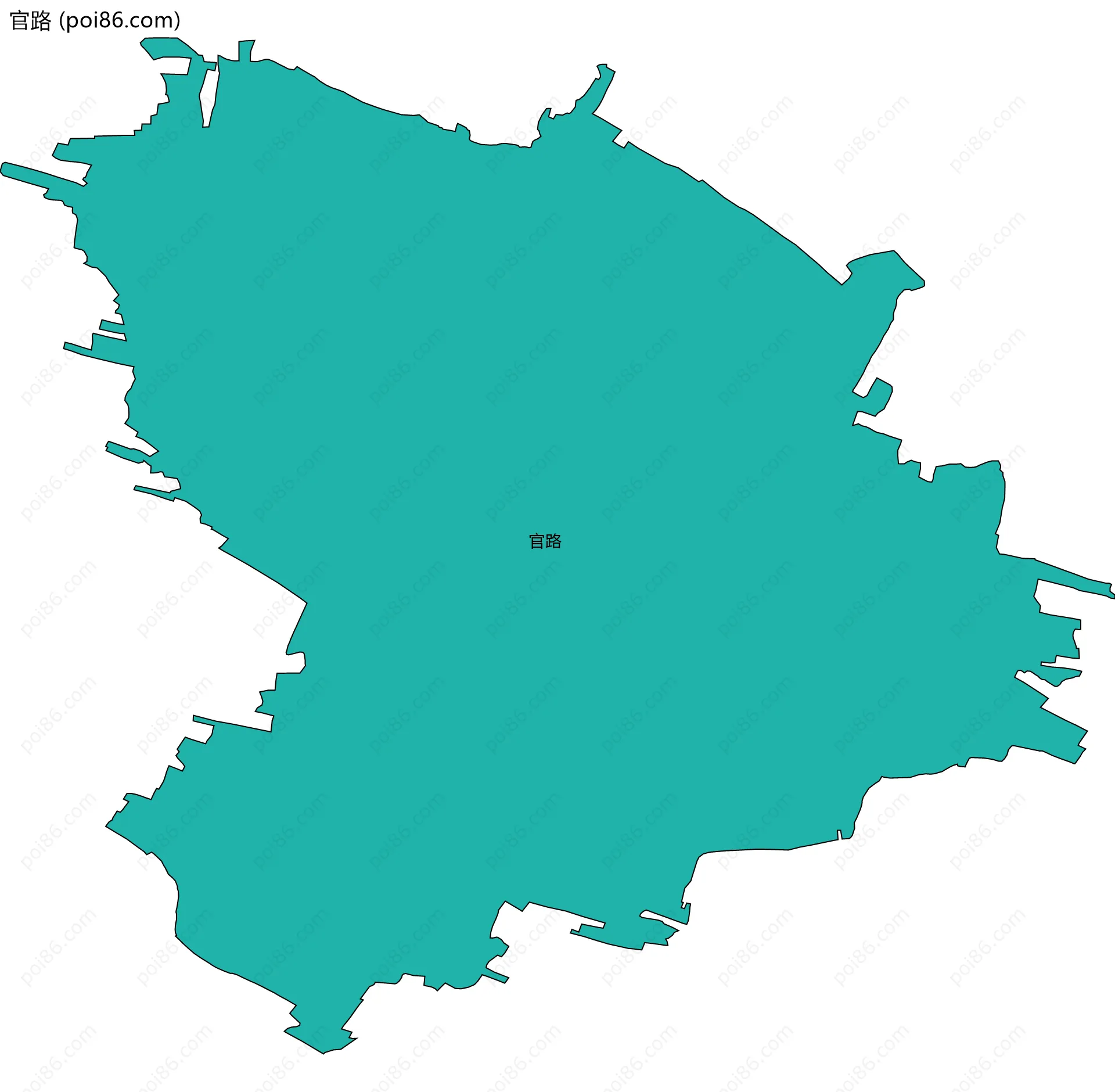 官路边界地图