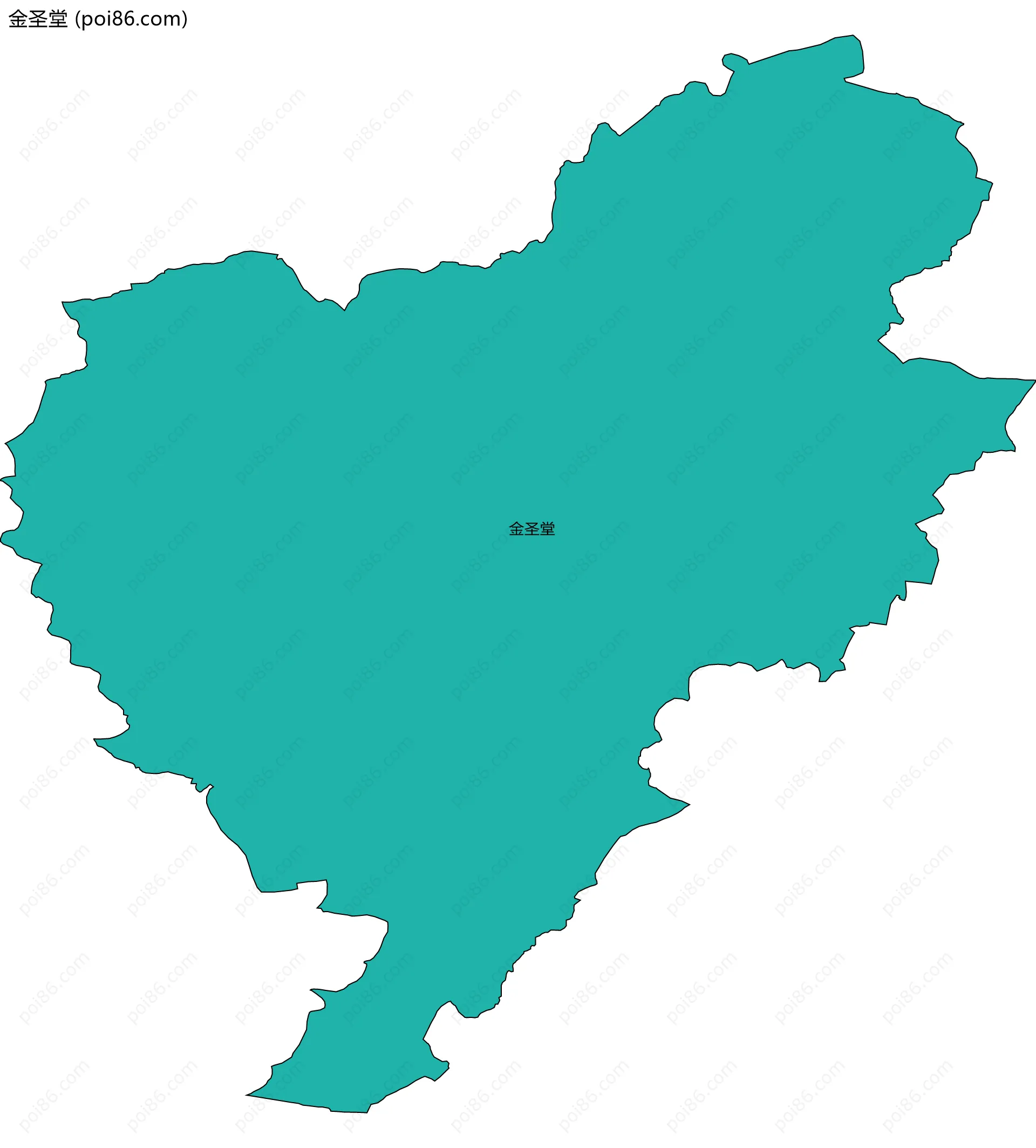 金圣堂边界地图