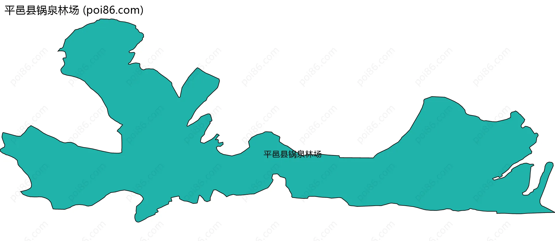 平邑县锅泉林场边界地图